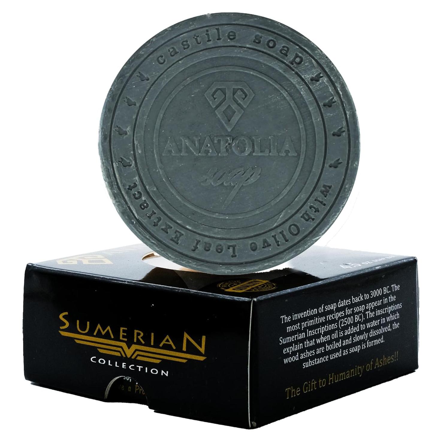 Jabón Natural Anatolia 99.22 g con Carbón Activado y Tomillo