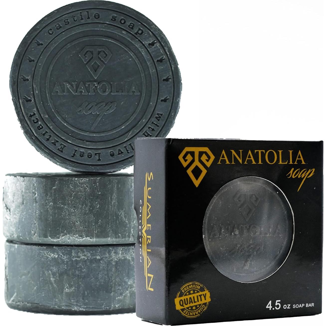 Jabón Natural Anatolia 99.22 g con Carbón Activado y Tomillo