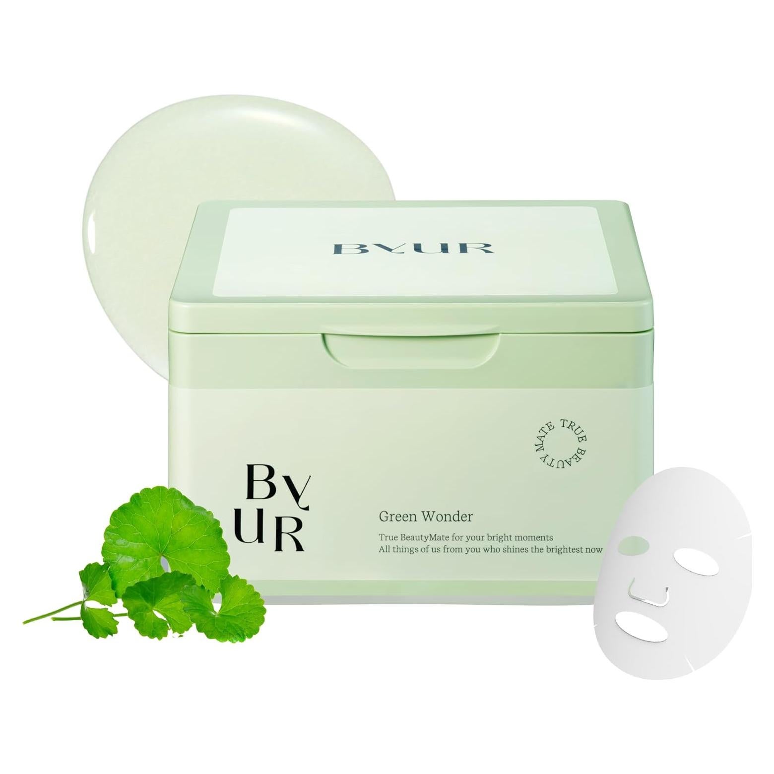 ByUR Mascarilla Hidratante Diaria 30 Unidades Centella Árbol del Té