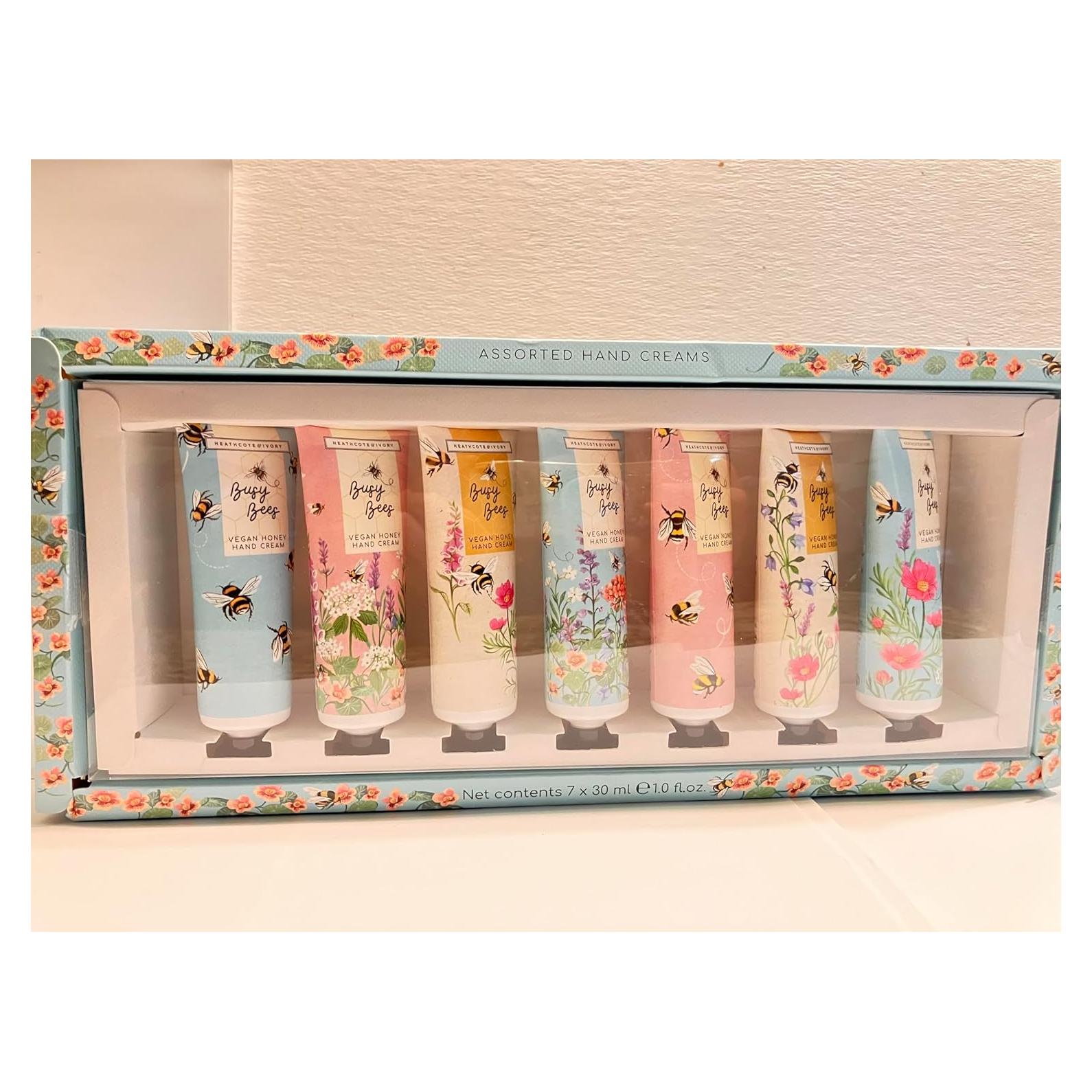 Conjunto de Crema de Manos Vegana Heathcote & Ivory 7x30ml