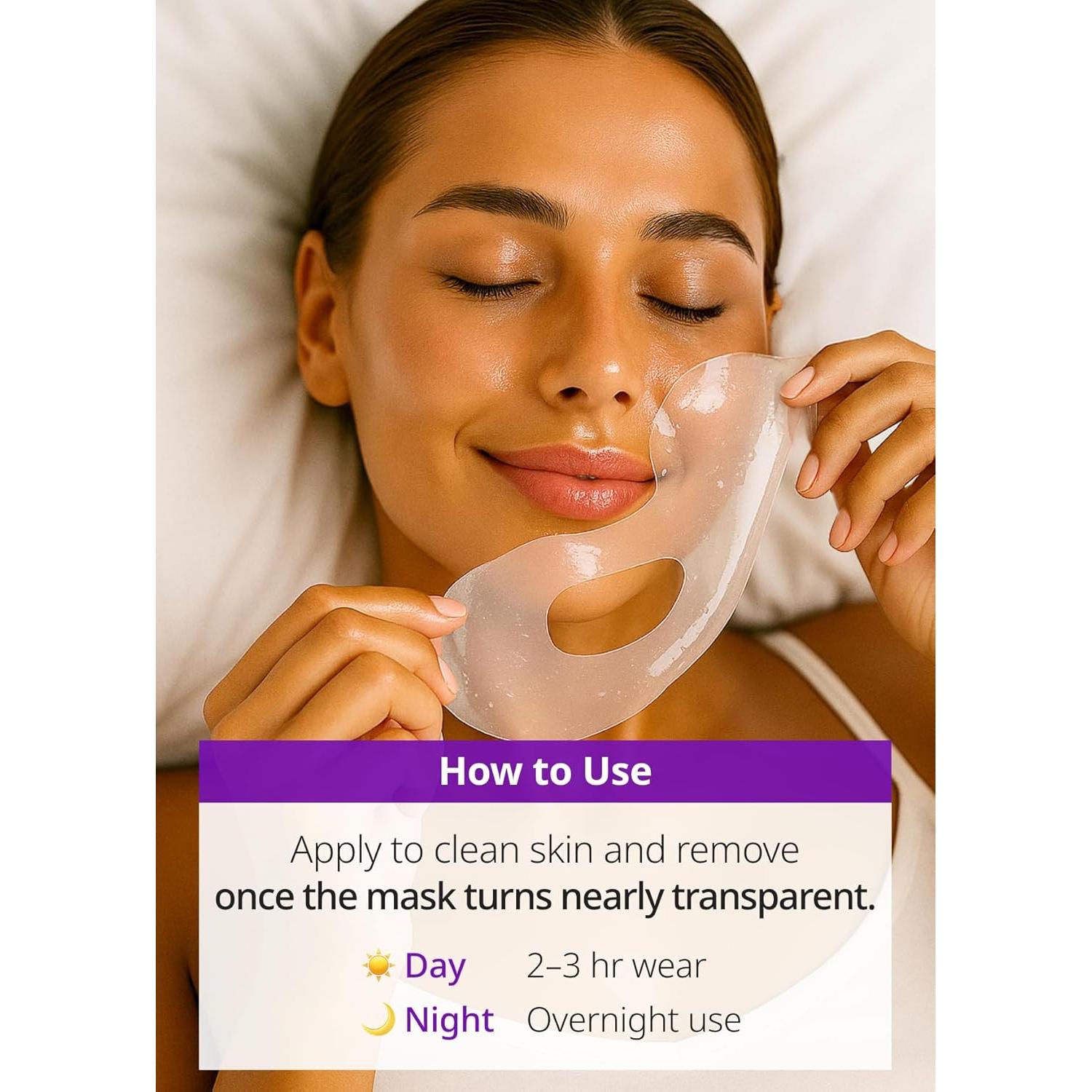 Máscara Hidrogel de Colágeno SNP 10,000ppm 4 Hojas 125Da