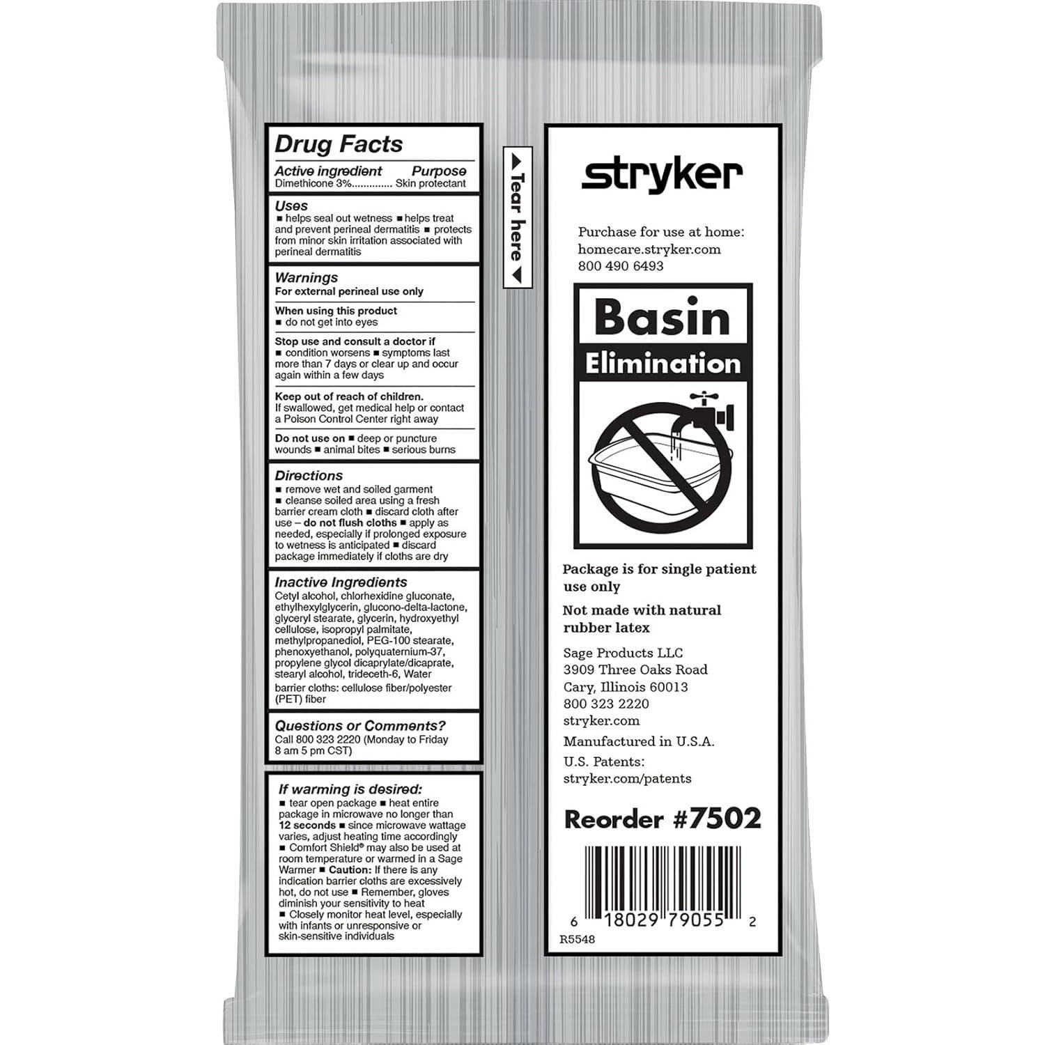 Toallitas de Barrera Stryker Comfort Shield - 150 Unidades