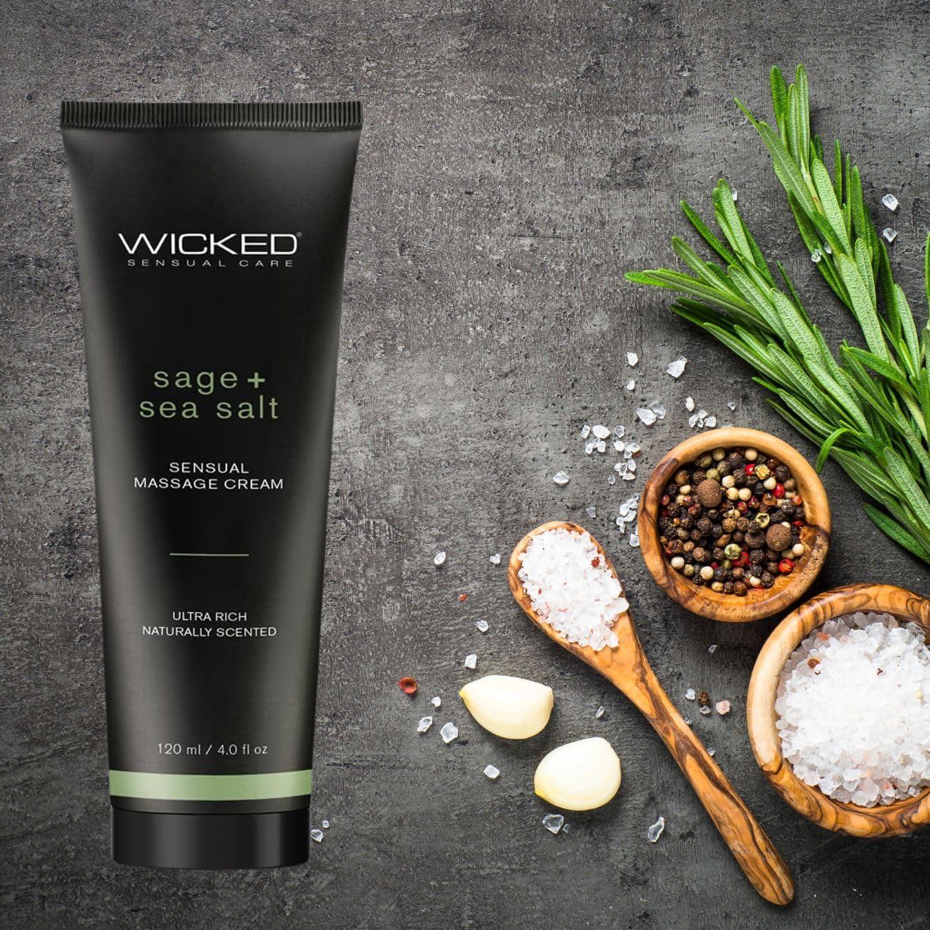 Crema de Masaje Wicked 113g Salvia y Sal Marina