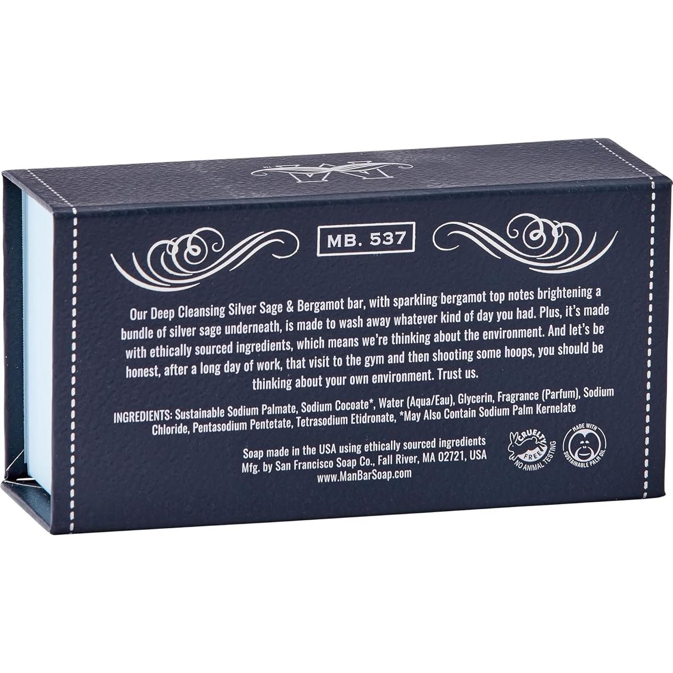 Jabón para Hombre San Francisco Soap Company Salvia y Bergamota 283g