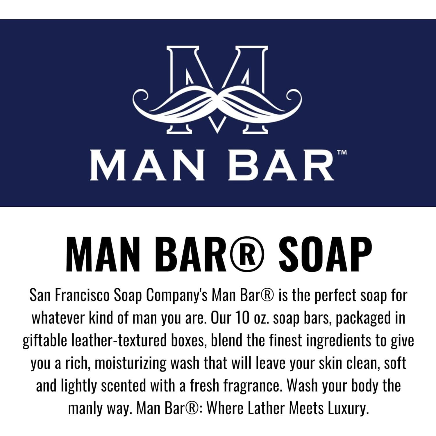 Jabón para Hombre San Francisco Soap Company Salvia y Bergamota 283g