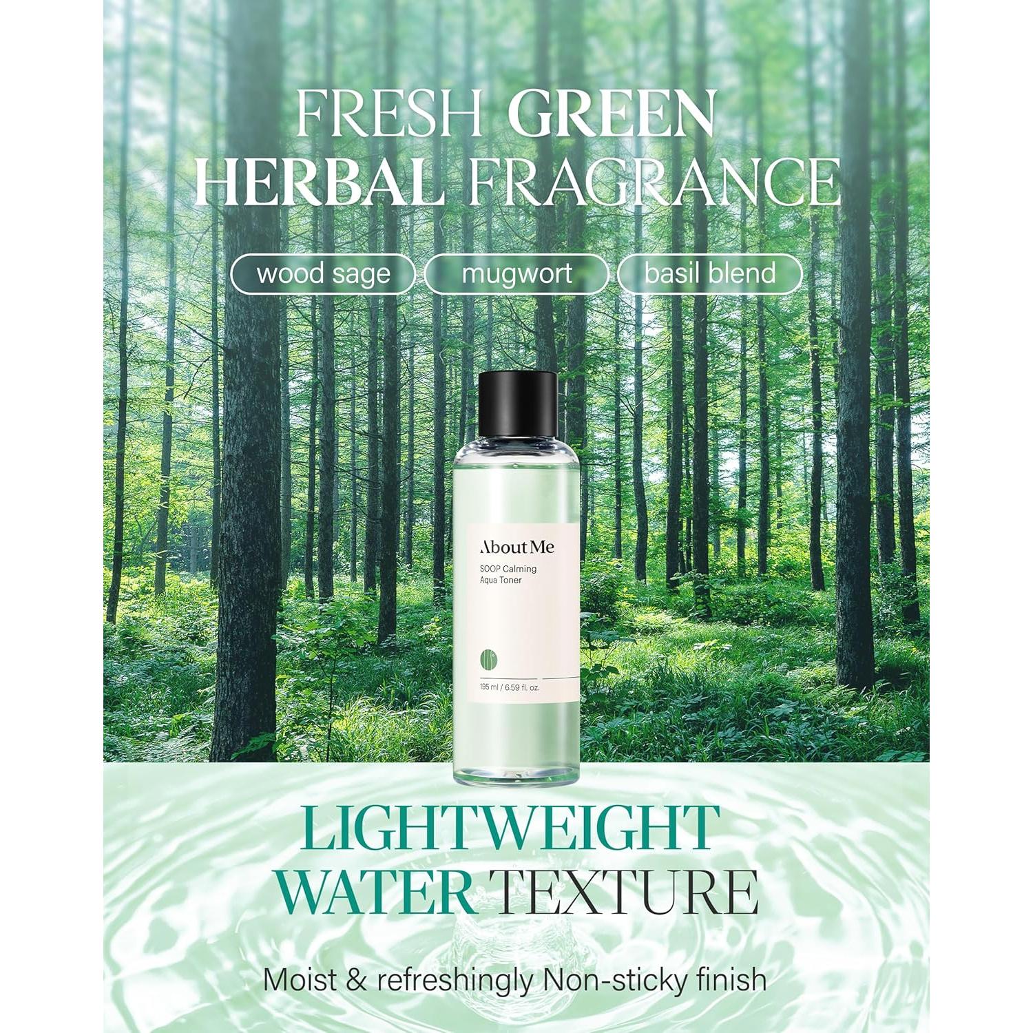 Tónico Aqua Calmante About Me 195ml - Exfoliación Suave pH Equilibrante