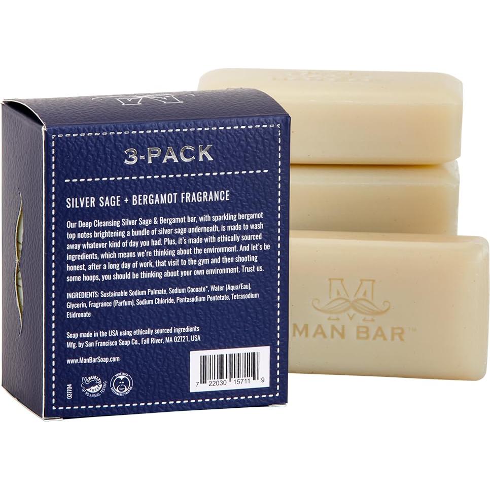 Mini Jabones de Hombre San Francisco Soap Company - 3 Piezas 113g