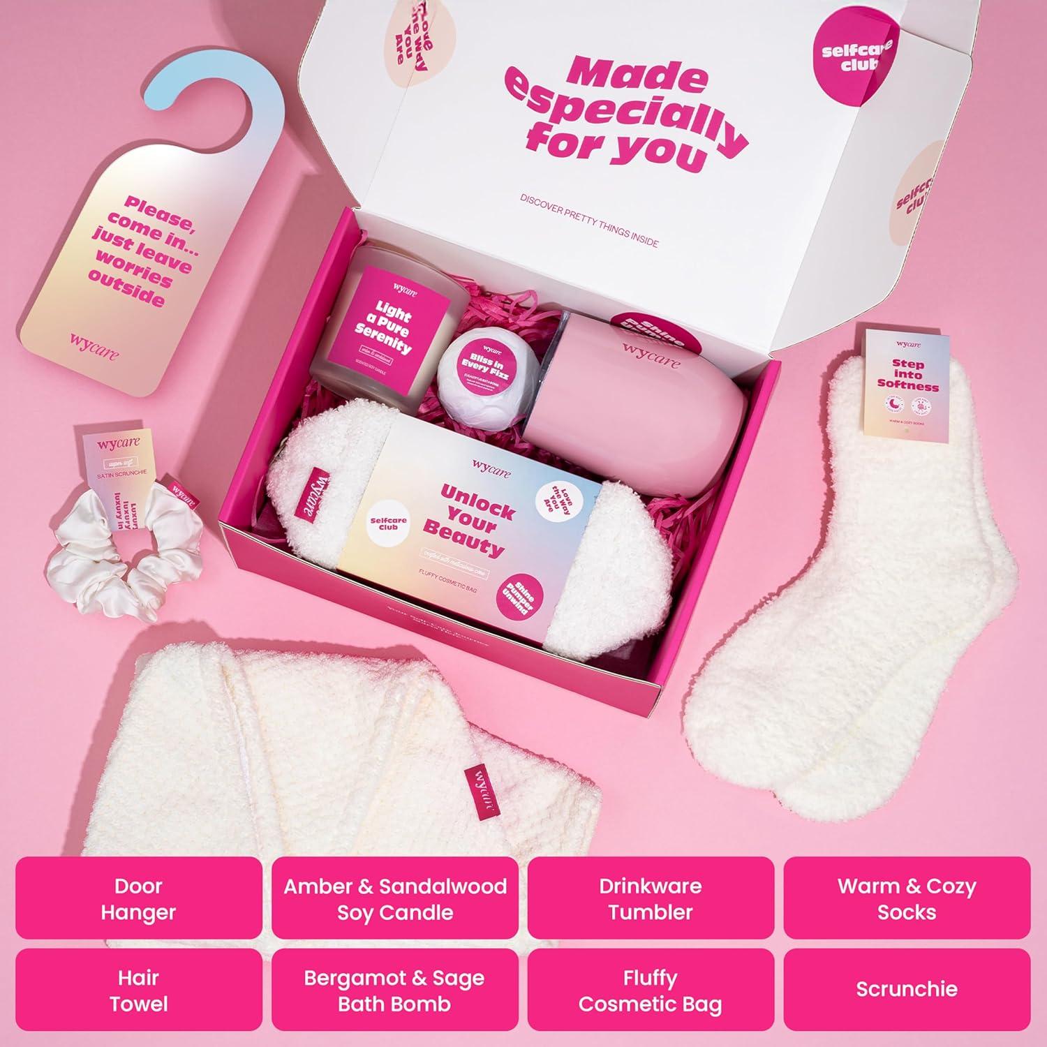 Caja de Regalo Wycare para Mujeres - Cesta de Spa 25.9x19.8cm