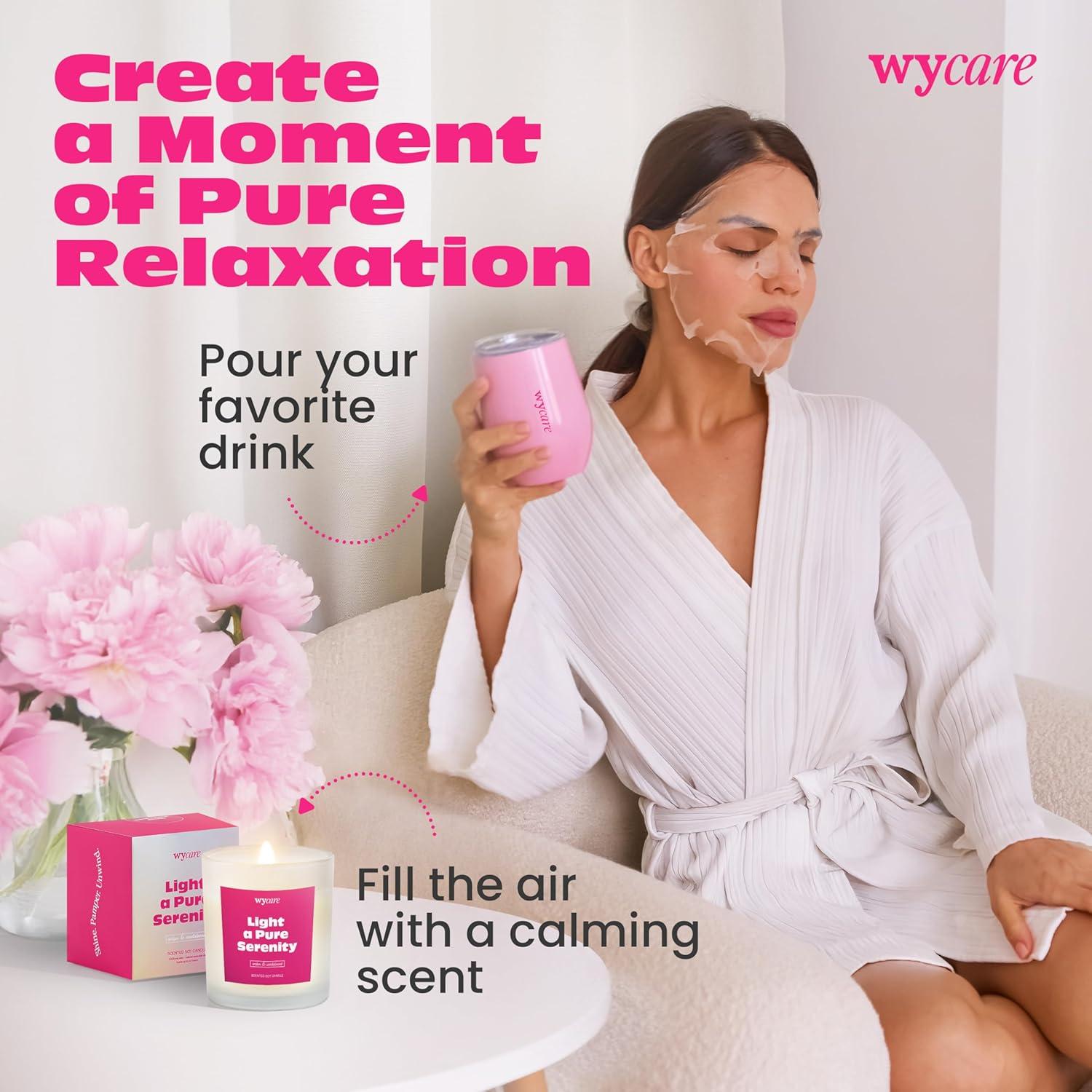 Caja de Regalo Wycare para Mujeres - Cesta de Spa 25.9x19.8cm