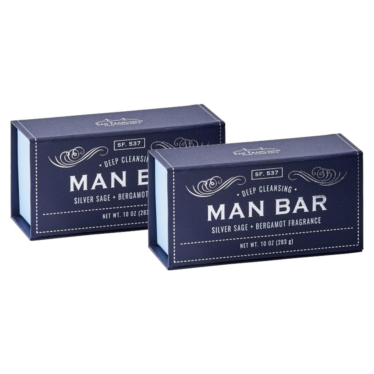 Juego de 2 Jabones SFS Company Man Bar 283g Salvia Plateada