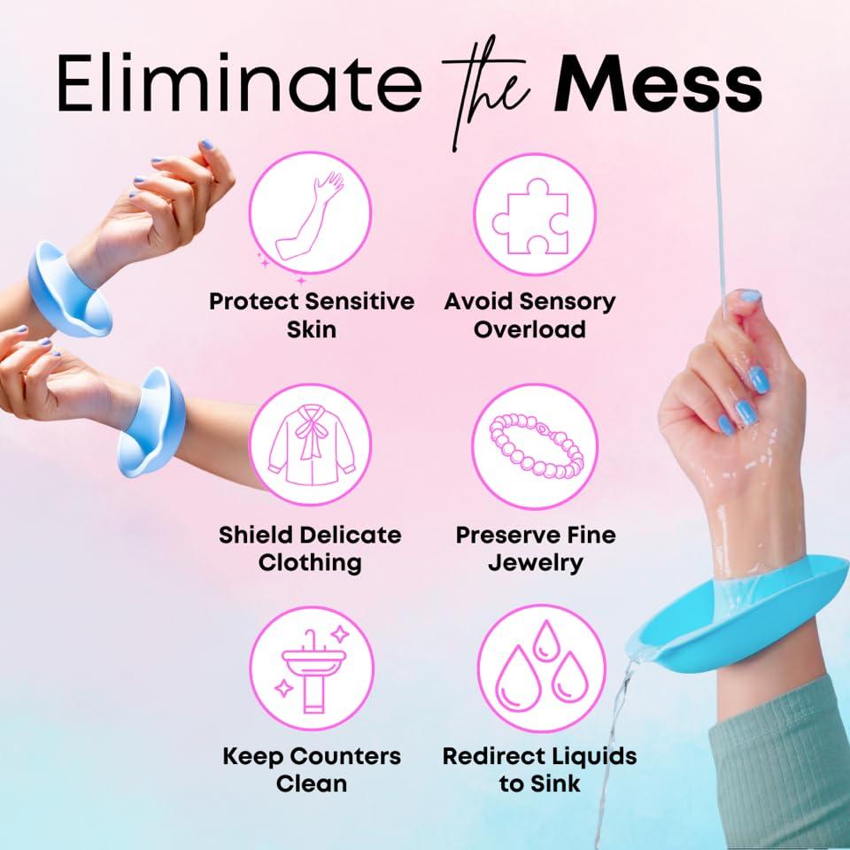 Muñequera LiquiBands de Silicona Verde Salvia - 1 Par