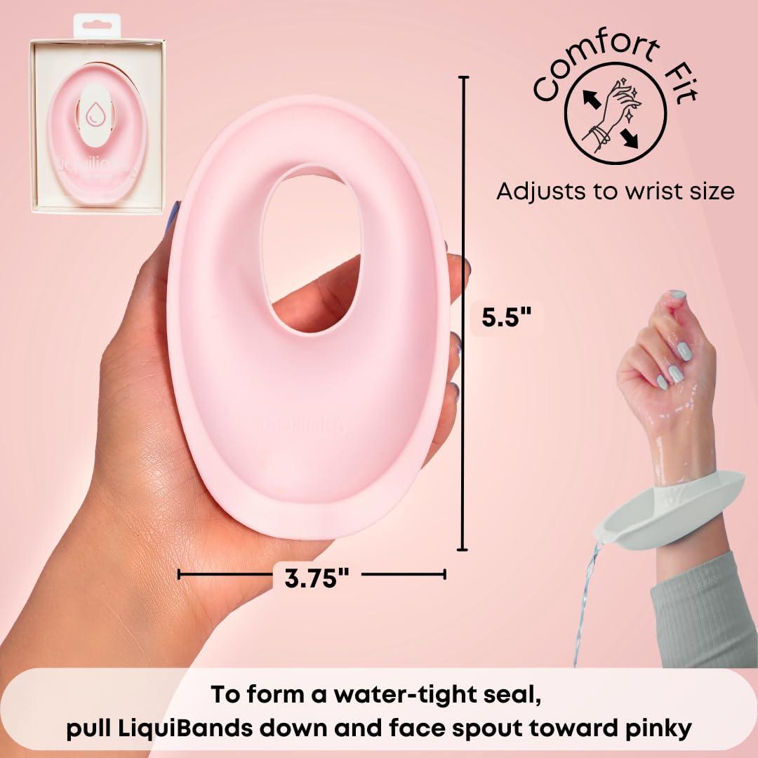 Muñequera LiquiBands de Silicona Verde Salvia - 1 Par