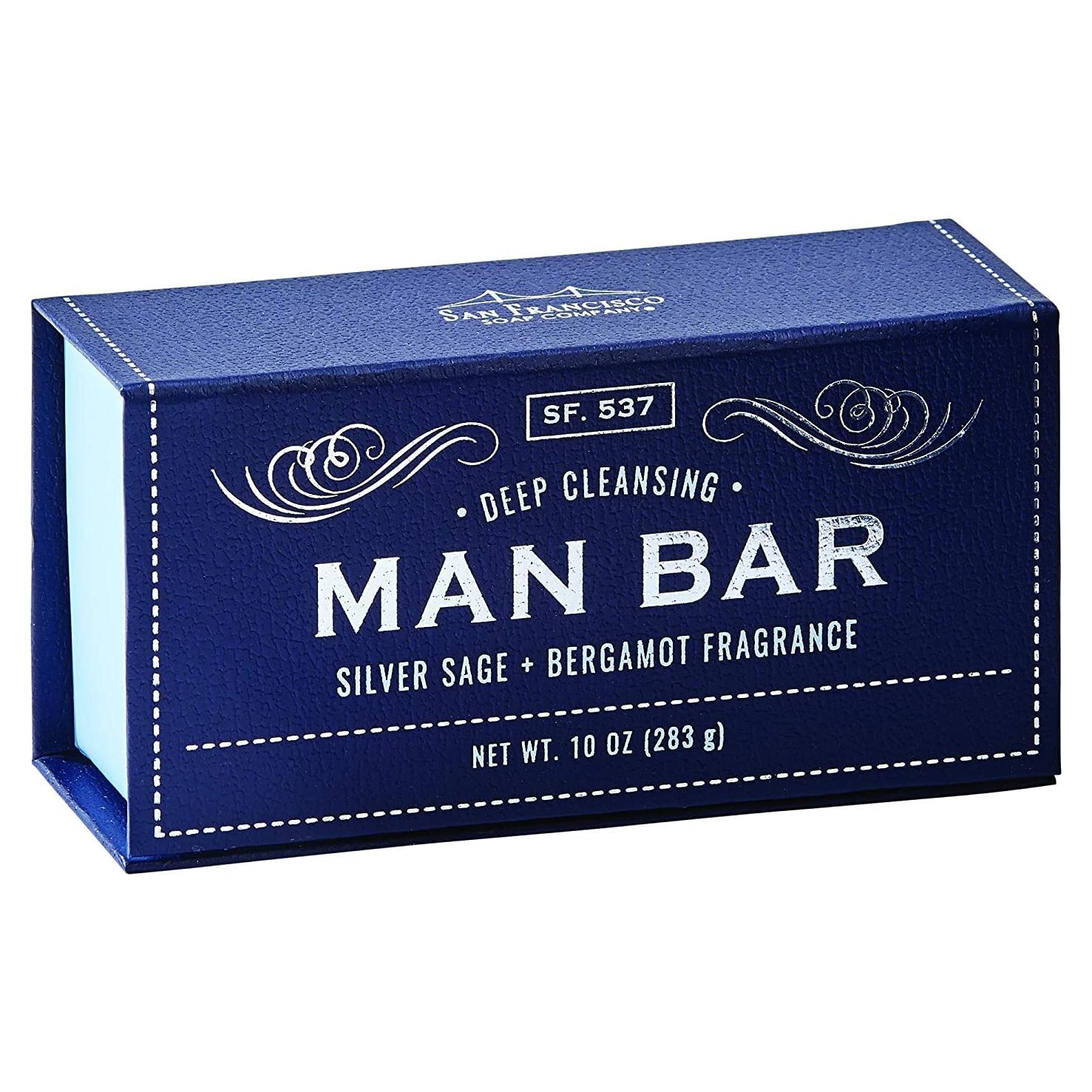 Jabón San Francisco Soap Man 283 g - Salvia y Bergamota