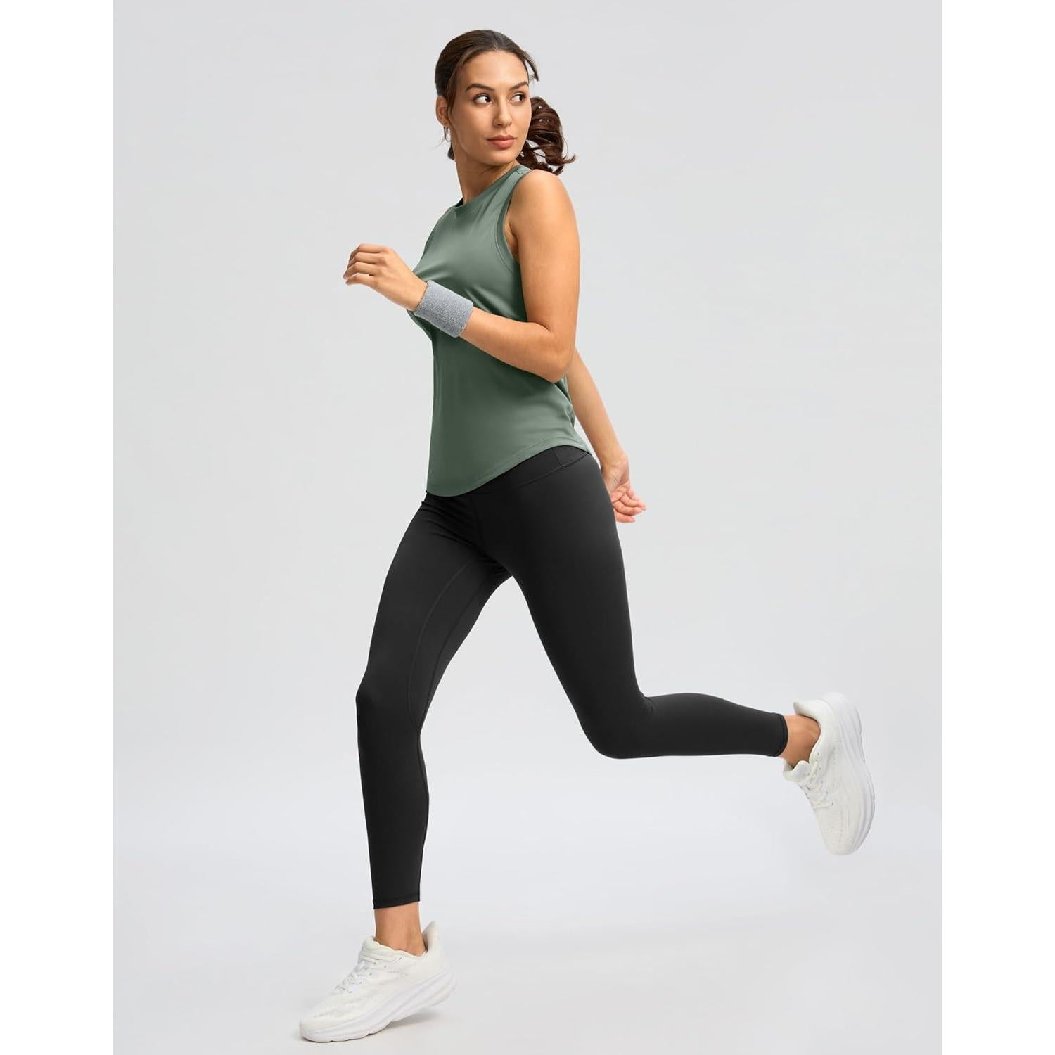 Camiseta Sin Mangas Santiny para Mujeres - Liviana y Transpirable - Grande - Sage Gris