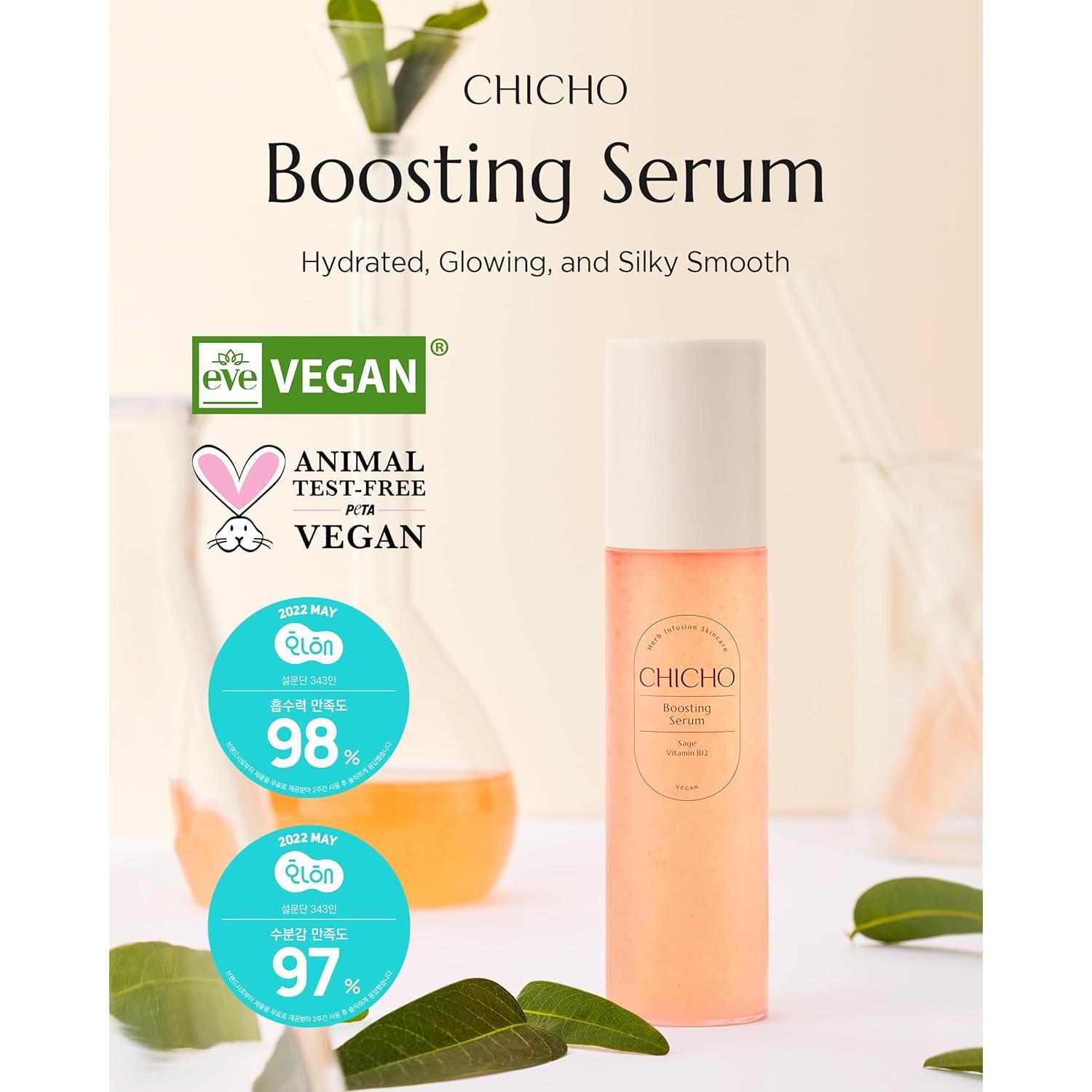 Suero Facial Coreano CHICHO 100ml - Hidratante con Vitamina B12