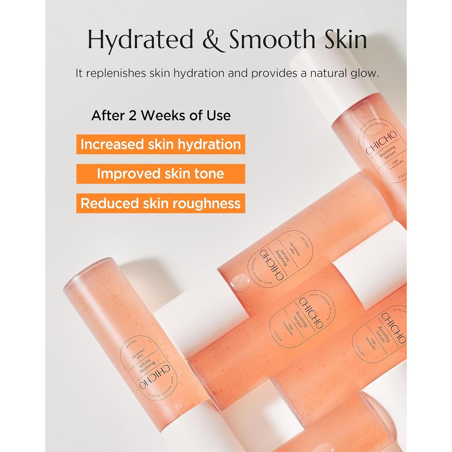 Suero Facial Coreano CHICHO 100ml - Hidratante con Vitamina B12