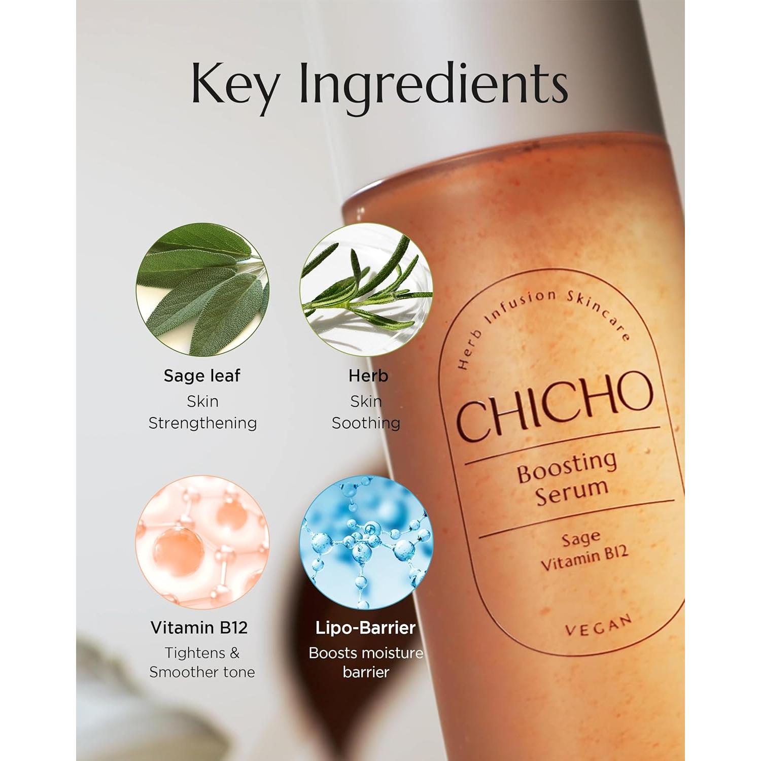 Suero Facial Coreano CHICHO 100ml - Hidratante con Vitamina B12