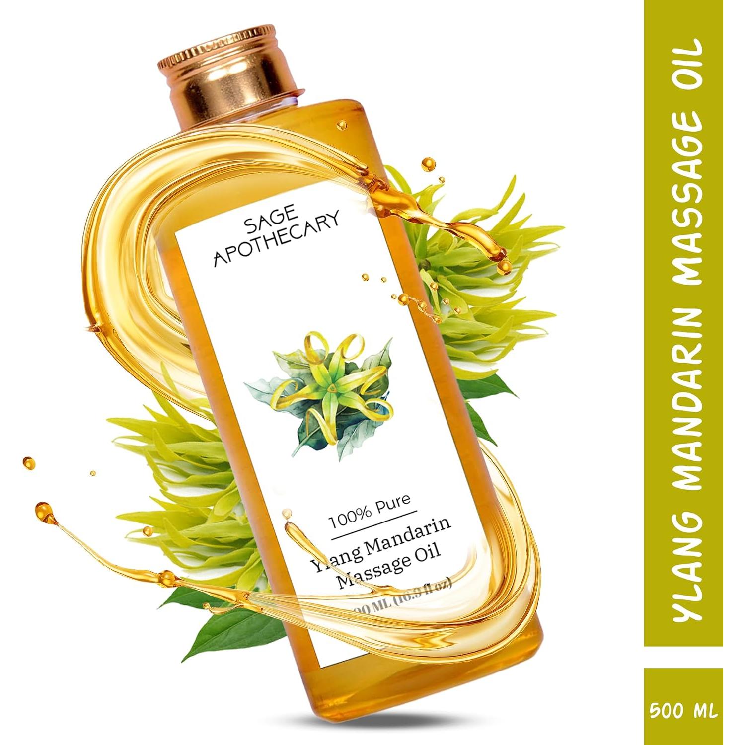 Aceite de Masaje Corporal Sage Apothecary 500 ml - Natural y Vegano