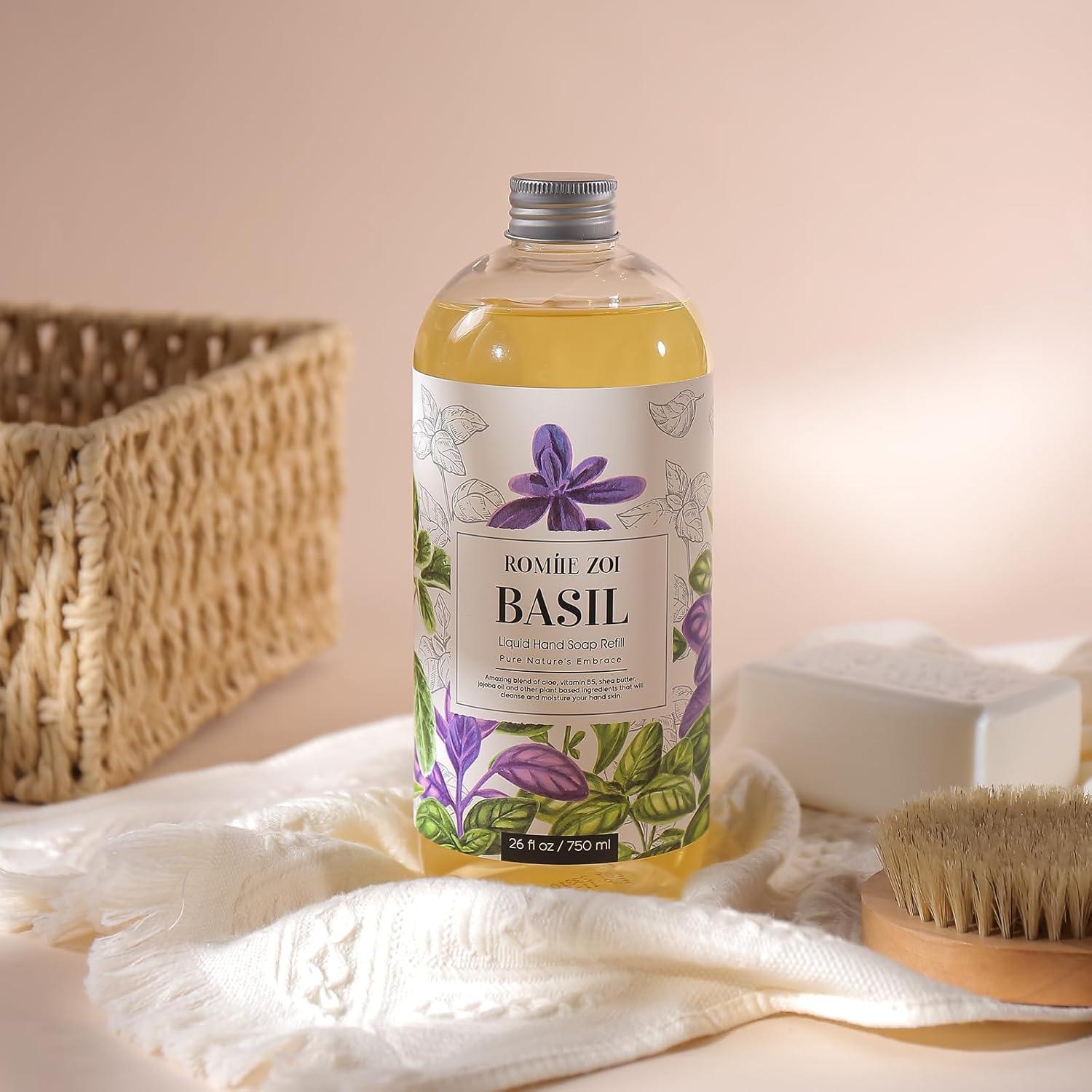 Jabón de Manos Líquido Romiie Zoi Albahaca 750 ml Hidratante