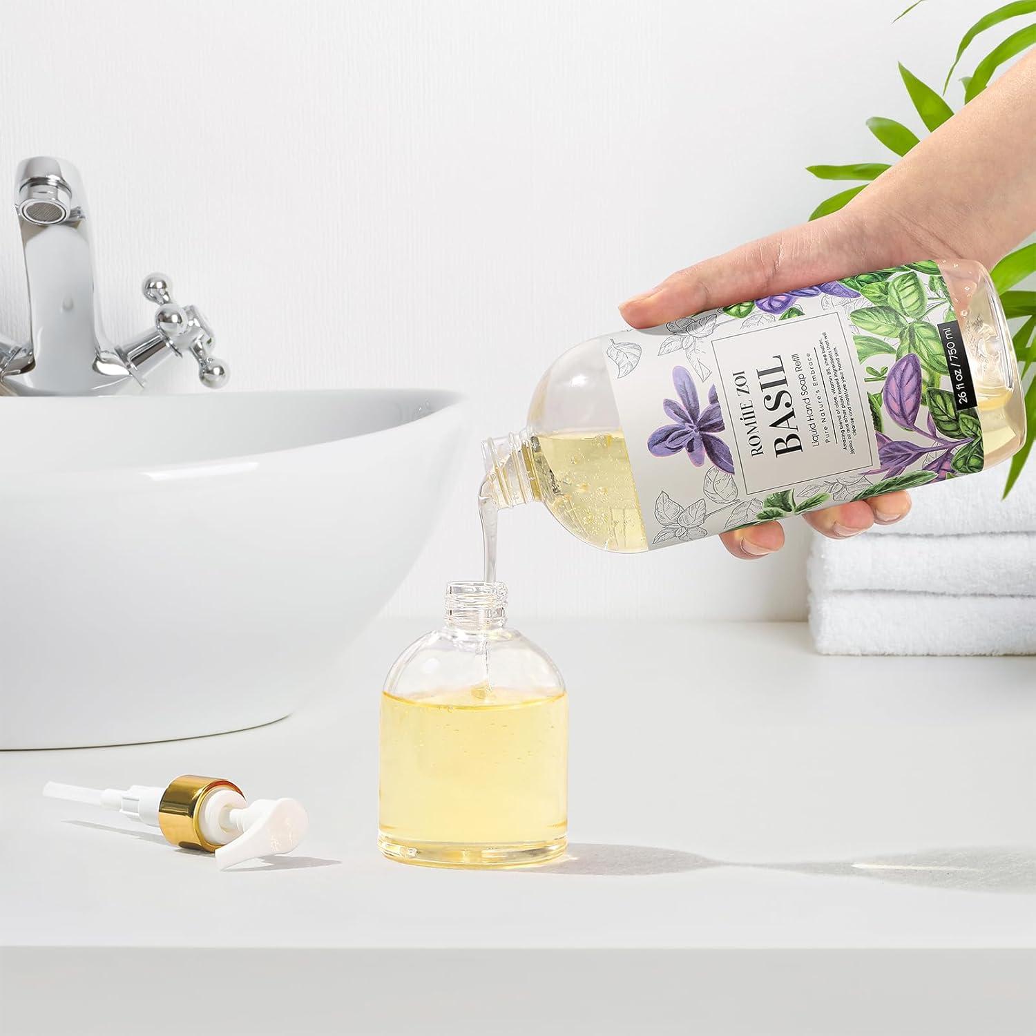 Jabón de Manos Líquido Romiie Zoi Albahaca 750 ml Hidratante