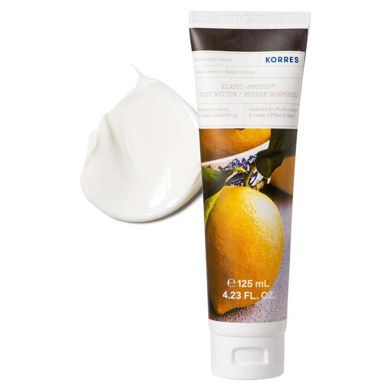 Manteca Corporal KORRES Elasti-Smooth 125ml Albahaca Limón