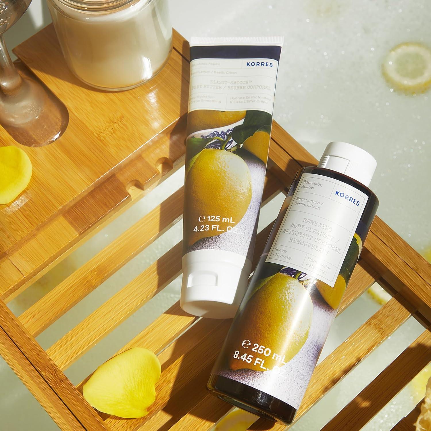 Manteca Corporal KORRES Elasti-Smooth 125ml Albahaca Limón