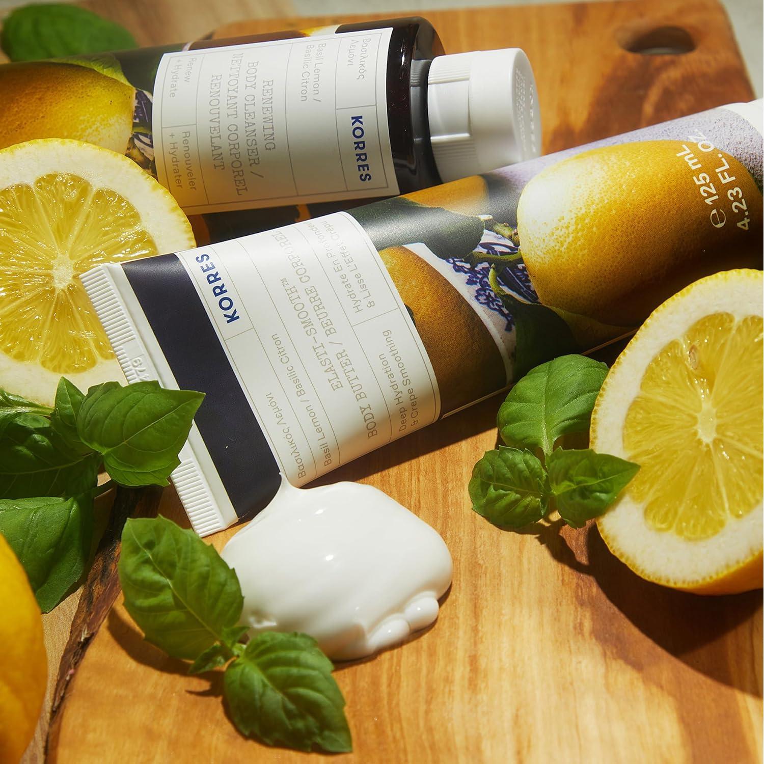 Manteca Corporal KORRES Elasti-Smooth 125ml Albahaca Limón