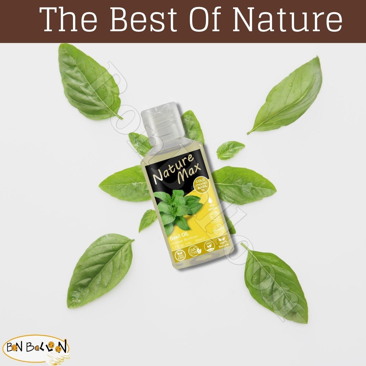 Aceite de Albahaca Nature Max 50 ml Puro Egipcio Halal