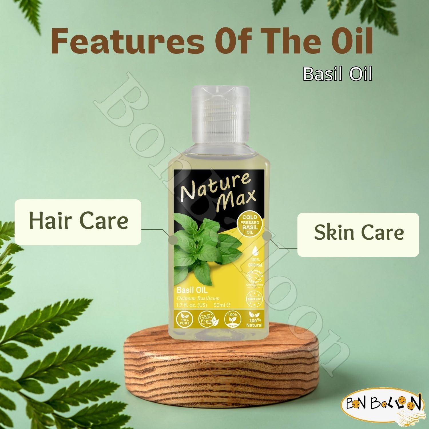 Aceite de Albahaca Nature Max 50 ml Puro Egipcio Halal