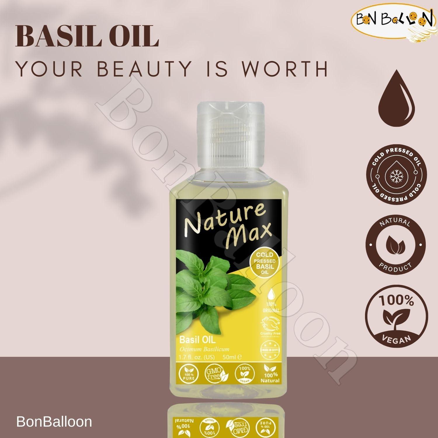 Aceite de Albahaca Nature Max 50 ml Puro Egipcio Halal