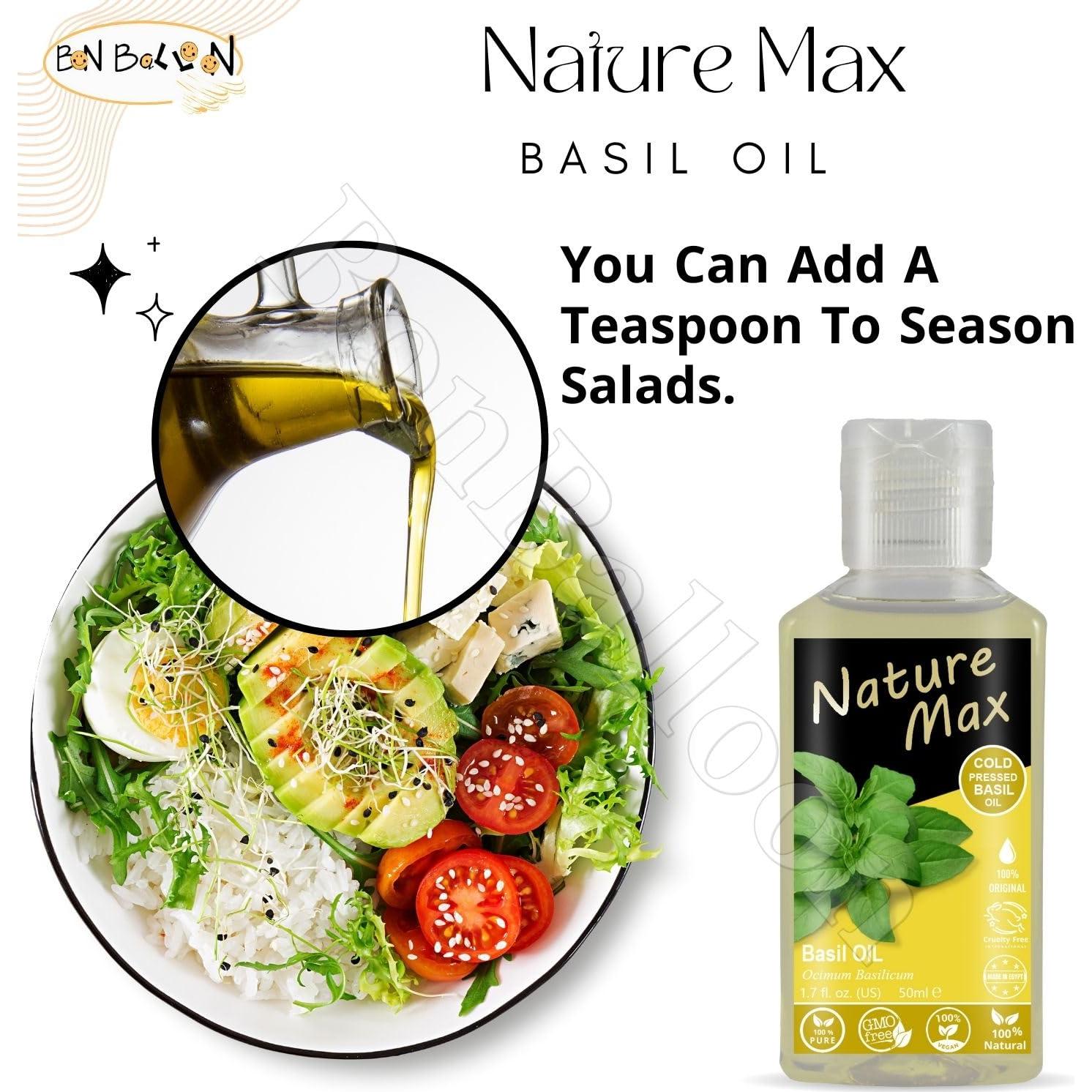 Aceite de Albahaca Nature Max 50 ml Puro Egipcio Halal