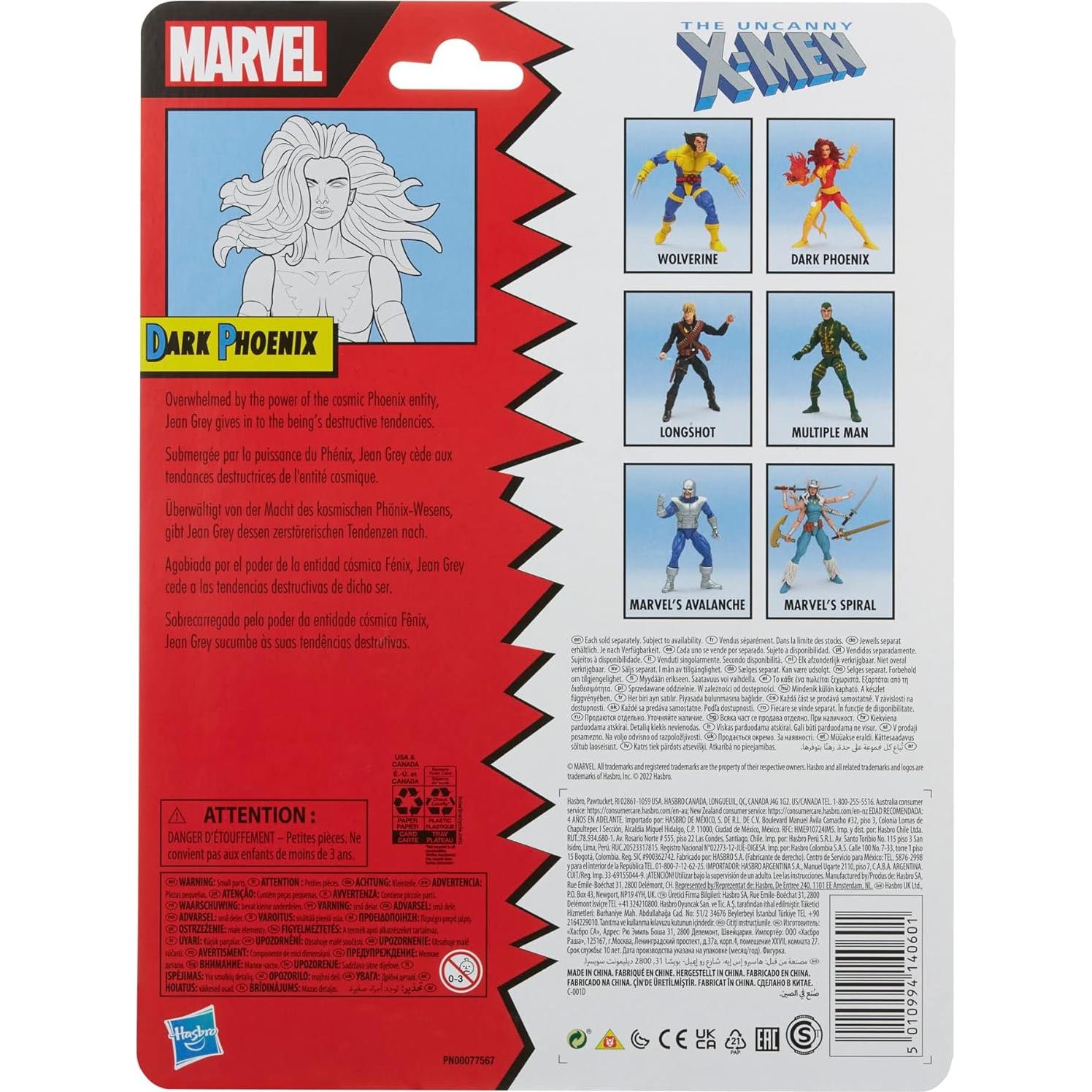 Figura de acción Marvel Legends Dark Phoenix 15 cm con accesorios