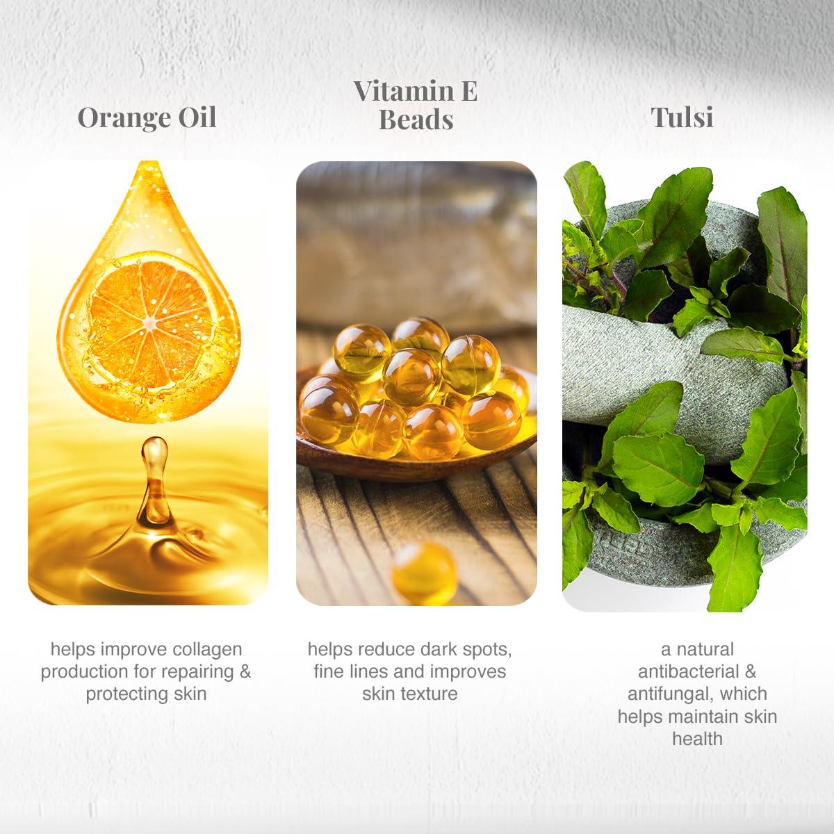 Combo Lavado Facial VLCC Albahaca Sagrada y Naranja 300ml