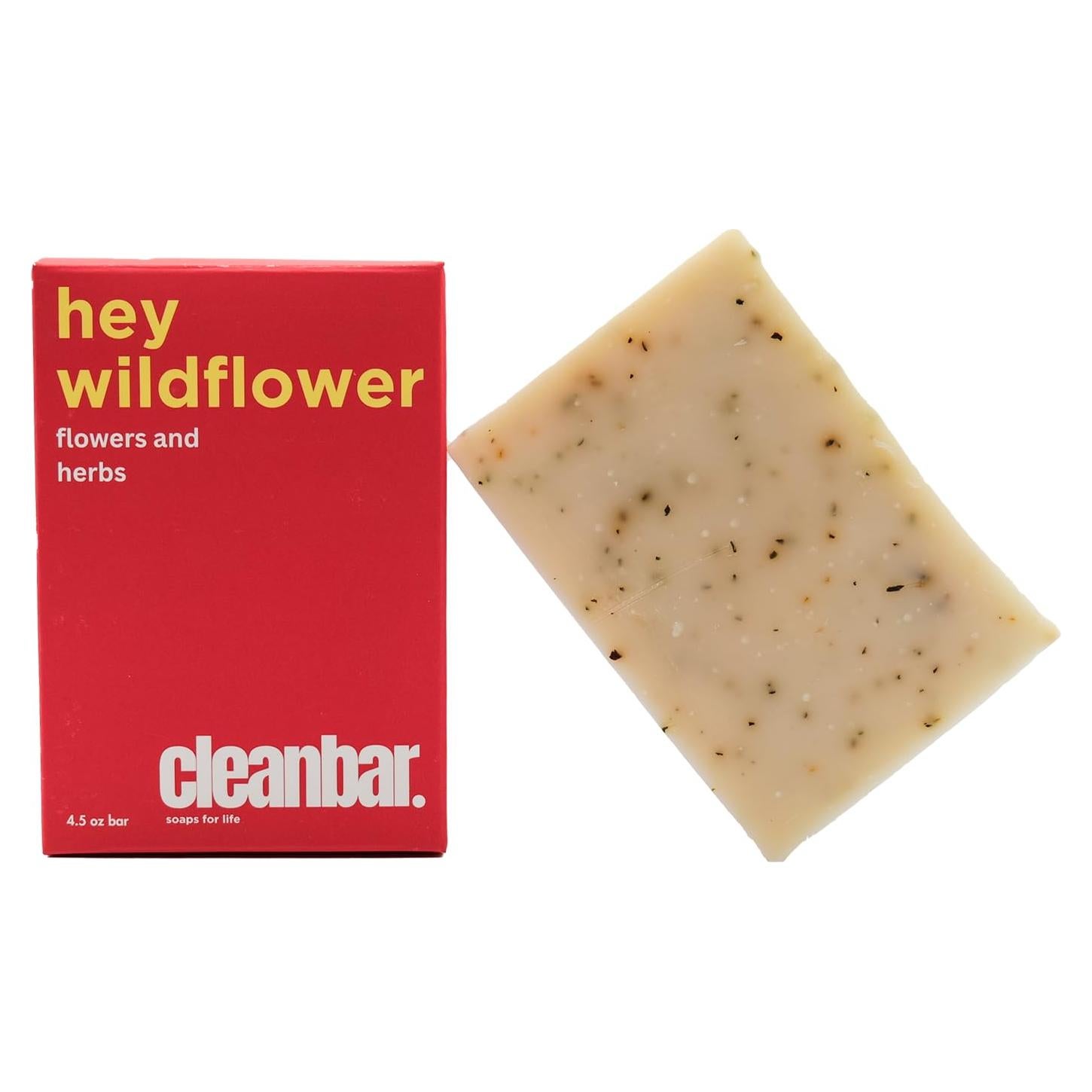 Jabón Exfoliante Natural Hey Wildflower - Albahaca, Menta, Limón, Ylang-Ylang