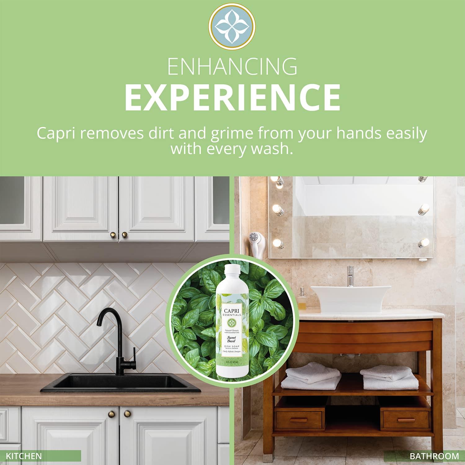 Jabón Líquido para Manos Capri Essentials 473 ml Aroma Albahaca