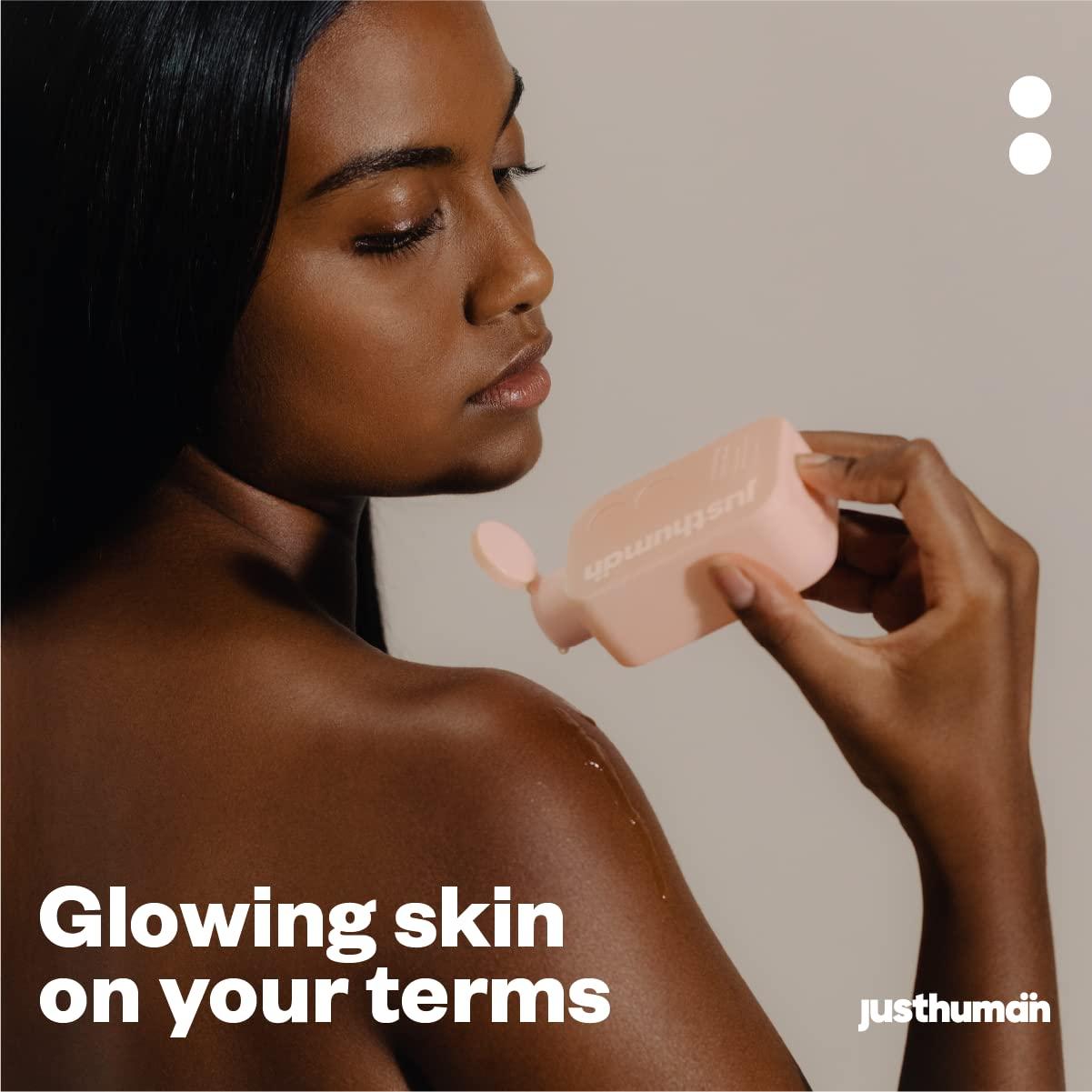 Gel de Ducha Revitalizante JustHuman 226.8 g - Balsamo de Limón y Albahaca Sagrada