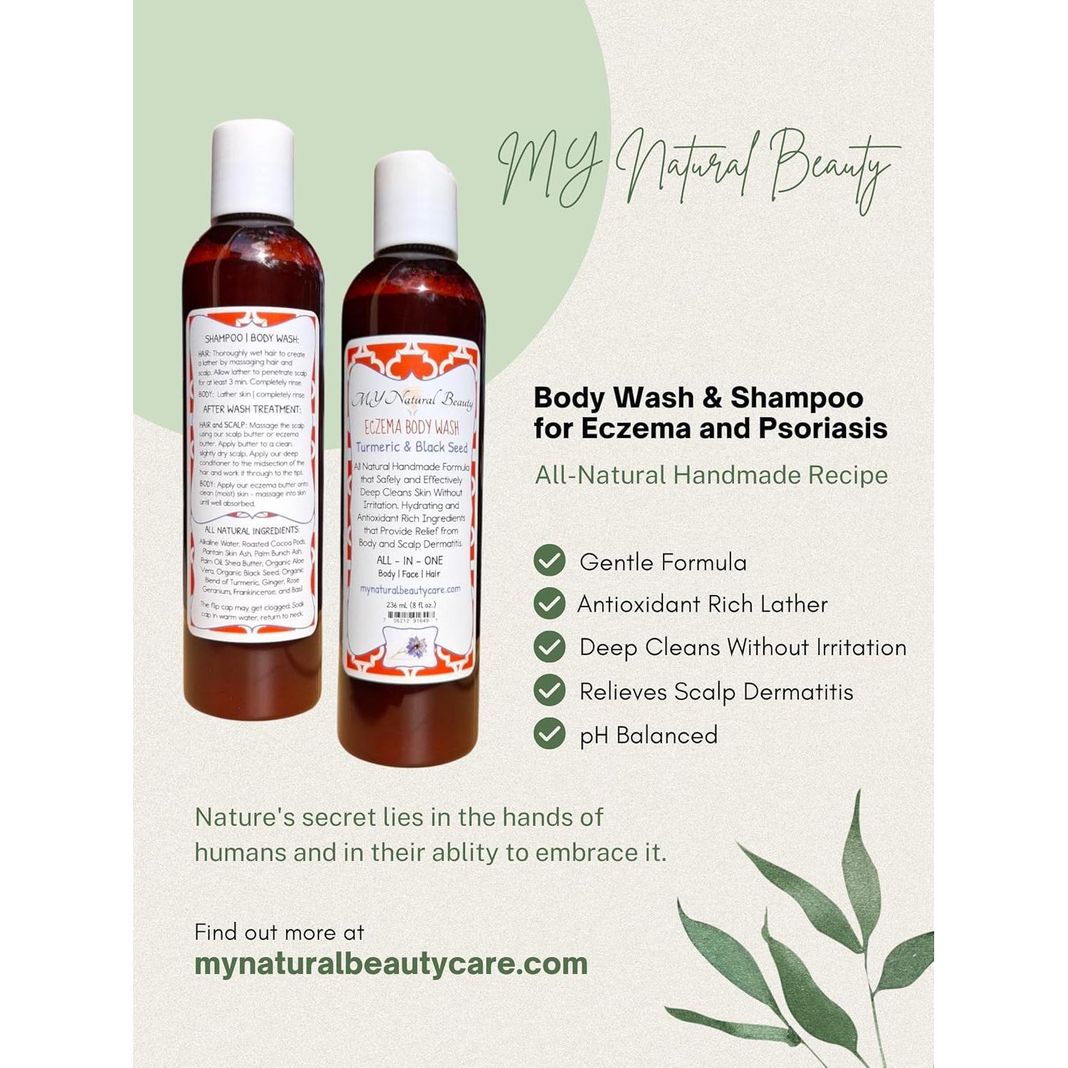 Jabón Corporal Natural para Eczema Cúrcuma 236ml