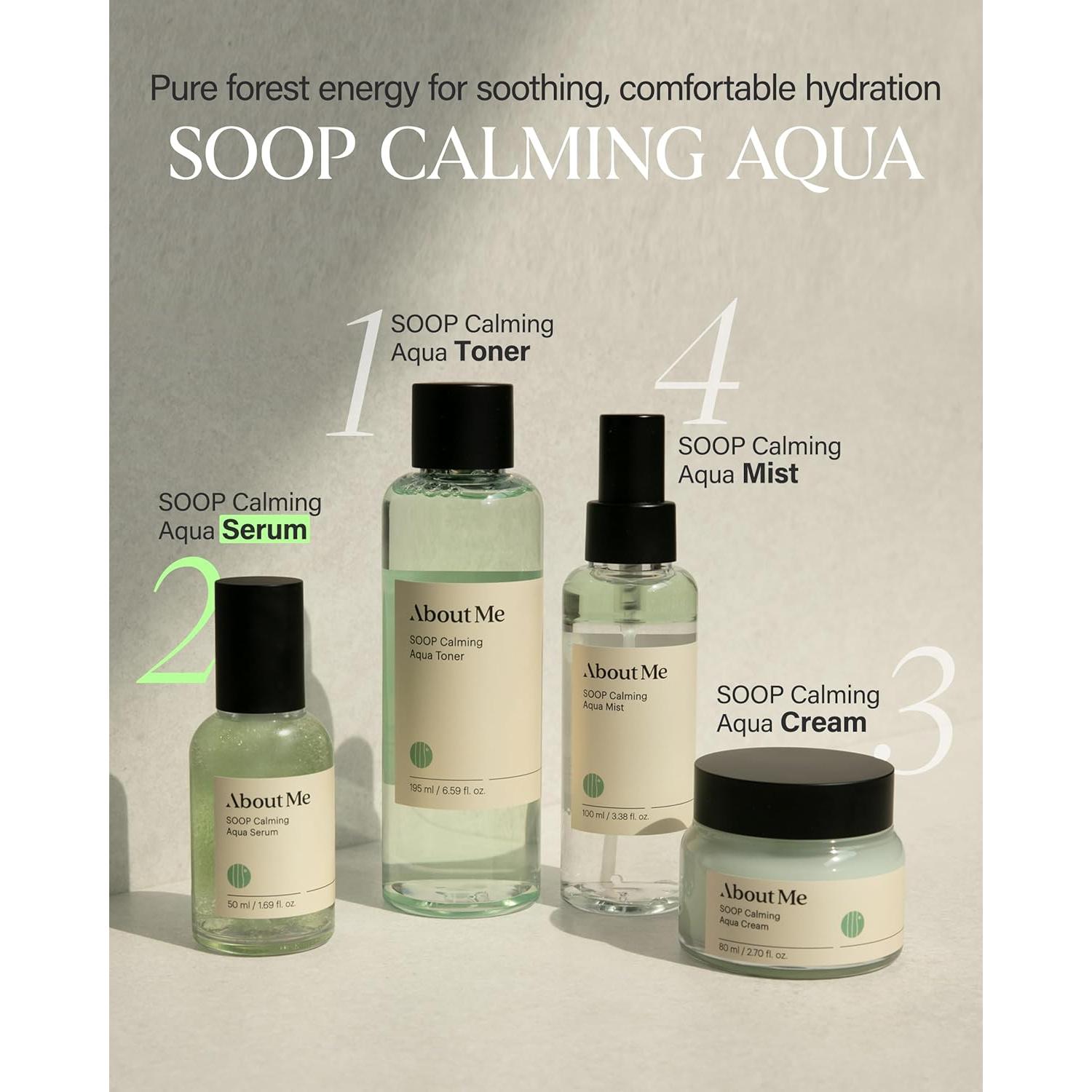 Suero Calmante Aqua Soop 50ml - 53.4% Agua de Ciprés Jeju