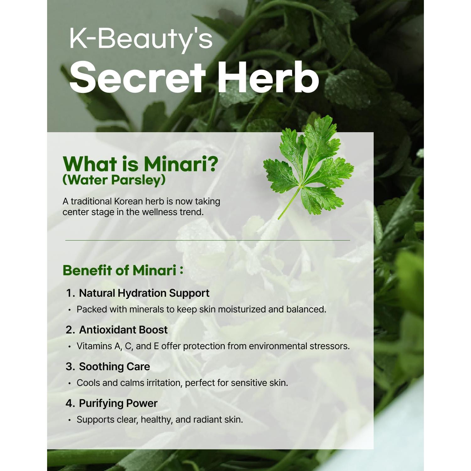 Duo Limpiador Facial Ampoule Minari 140ml - Extracto Perejil