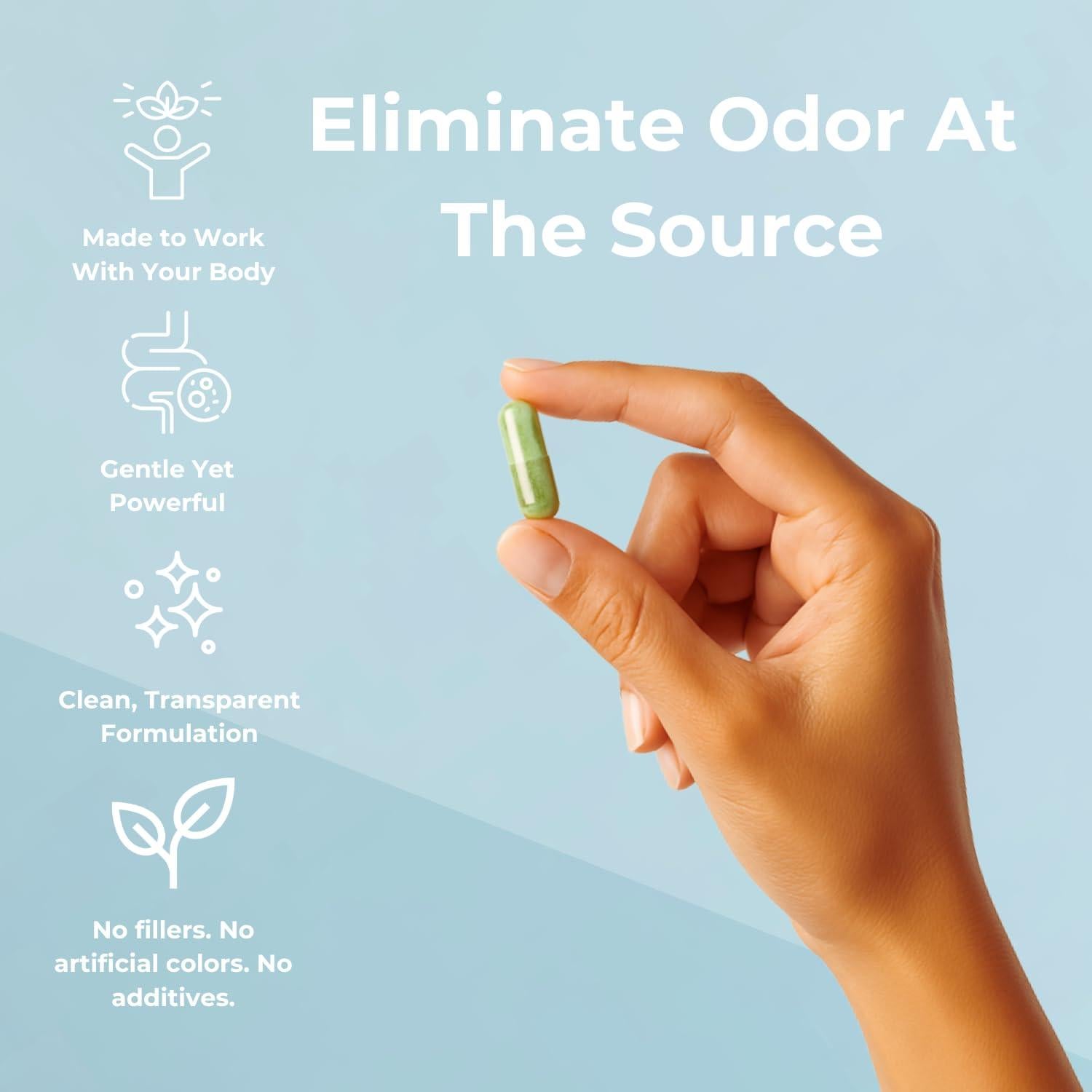 Suplemento Desodorante Interno REFRESH - 30 Cápsulas Veganas