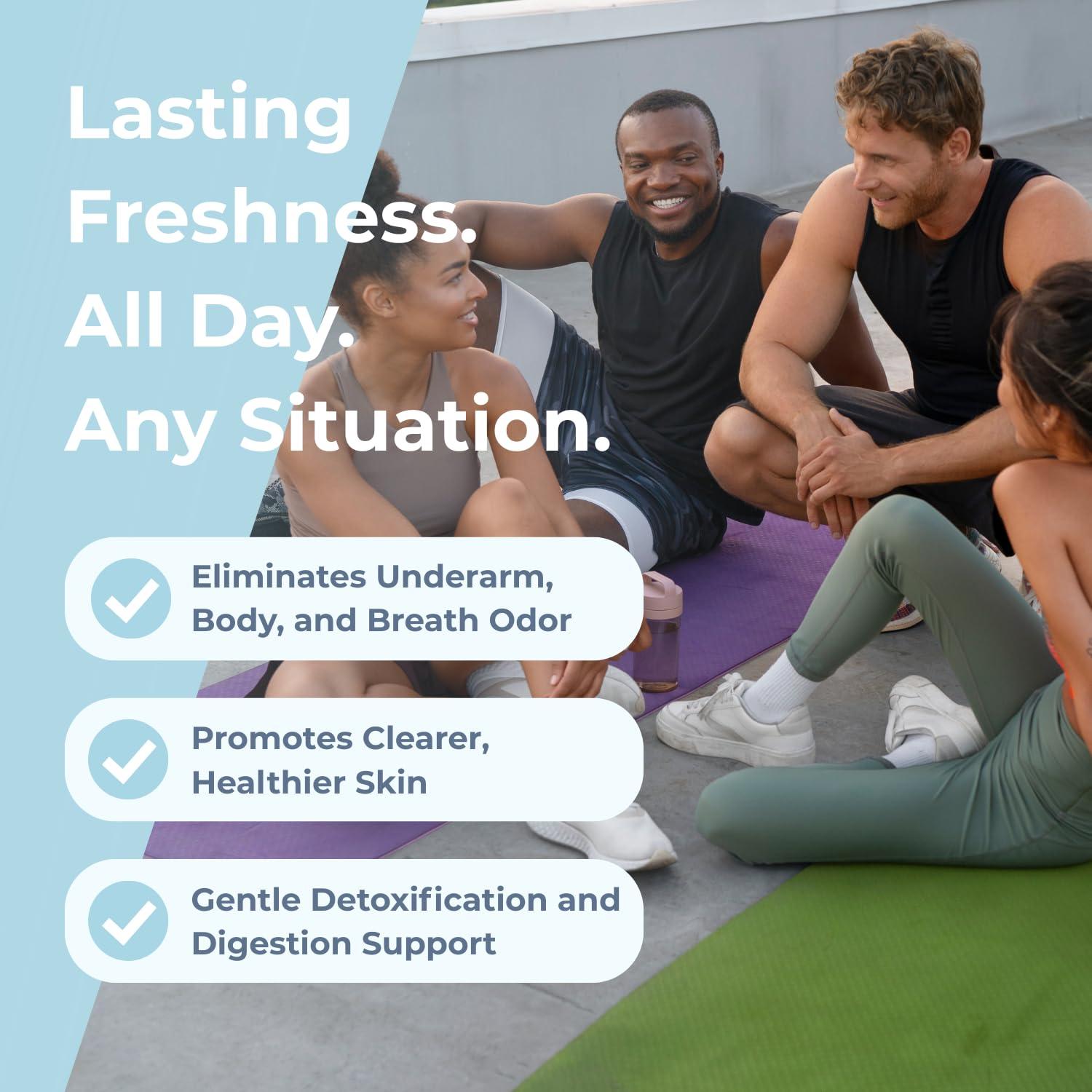 Suplemento Desodorante Interno REFRESH - 30 Cápsulas Veganas