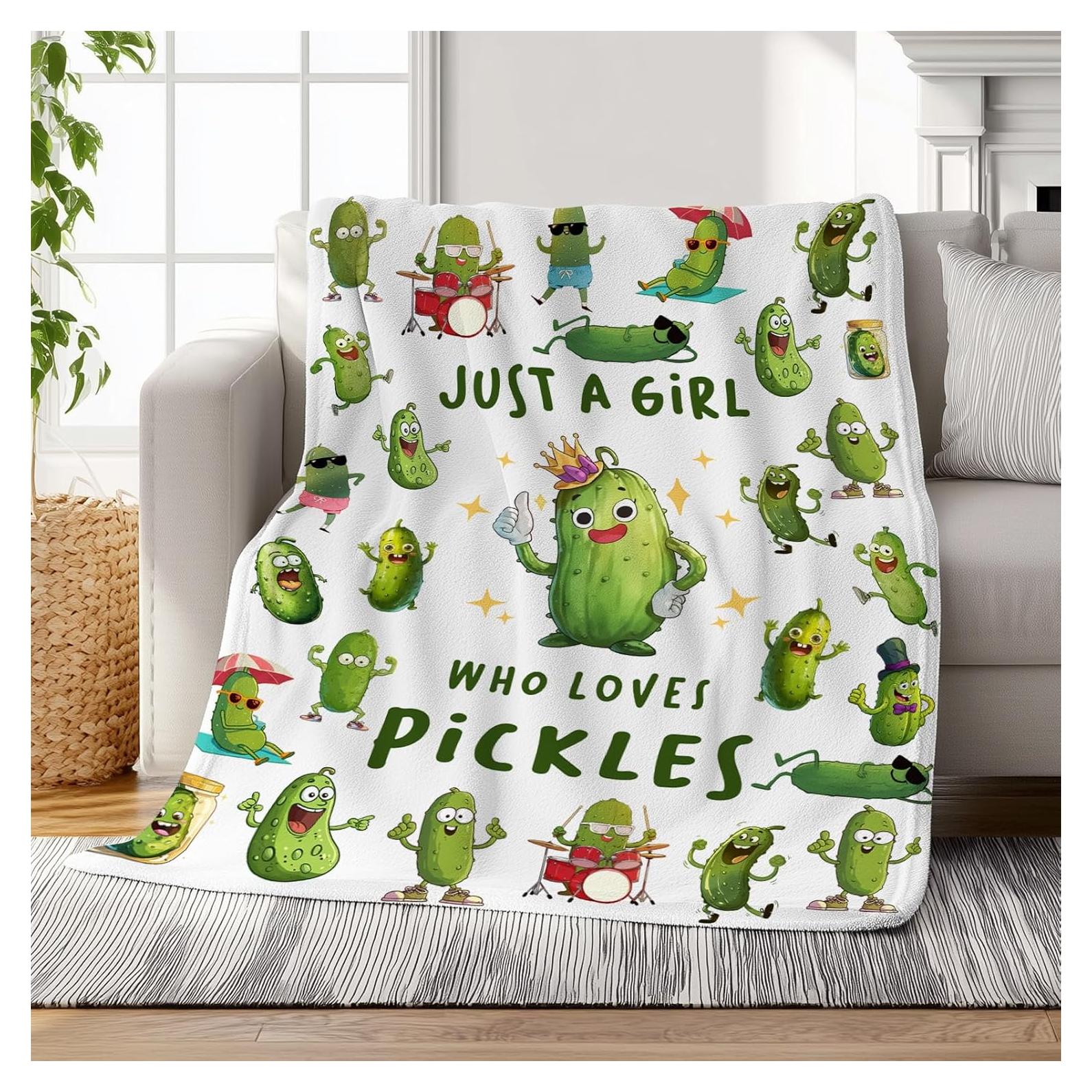 Manta de Franela Fiwbnasz Pepinillos 152x203 cm - Regalo Chica