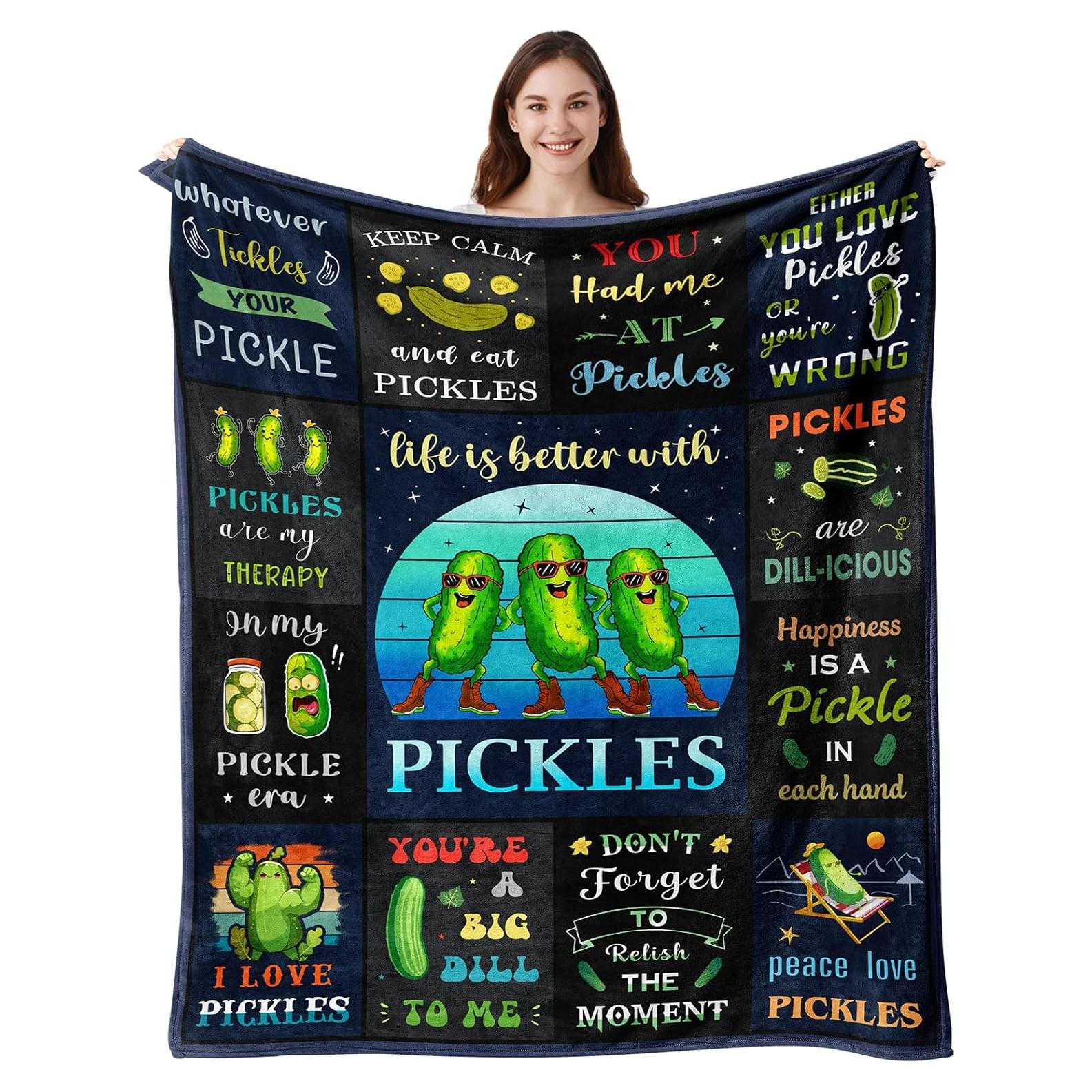 Manta de Pepinillo Vuinezo 152x127 cm Suave y Divertida