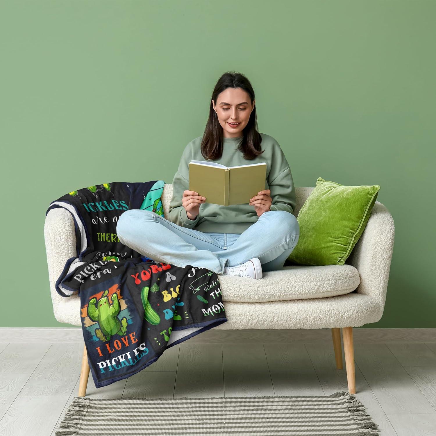 Manta de Pepinillo Vuinezo 152x127 cm Suave y Divertida