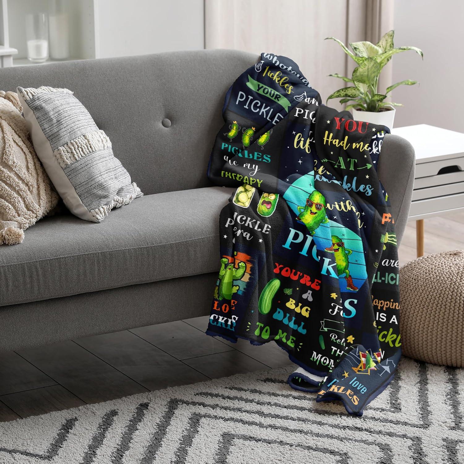 Manta de Pepinillo Vuinezo 152x127 cm Suave y Divertida