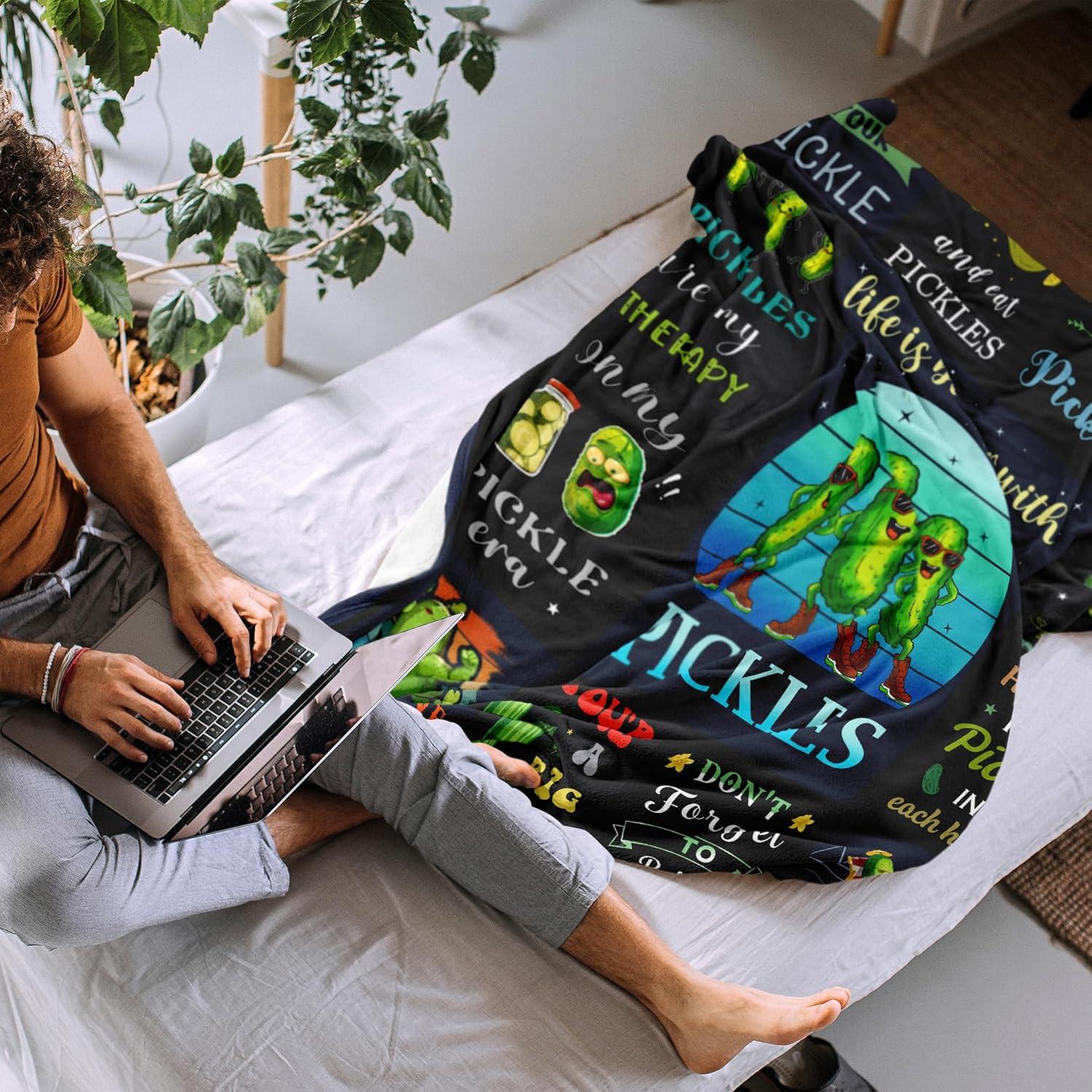 Manta de Pepinillo Vuinezo 152x127 cm Suave y Divertida