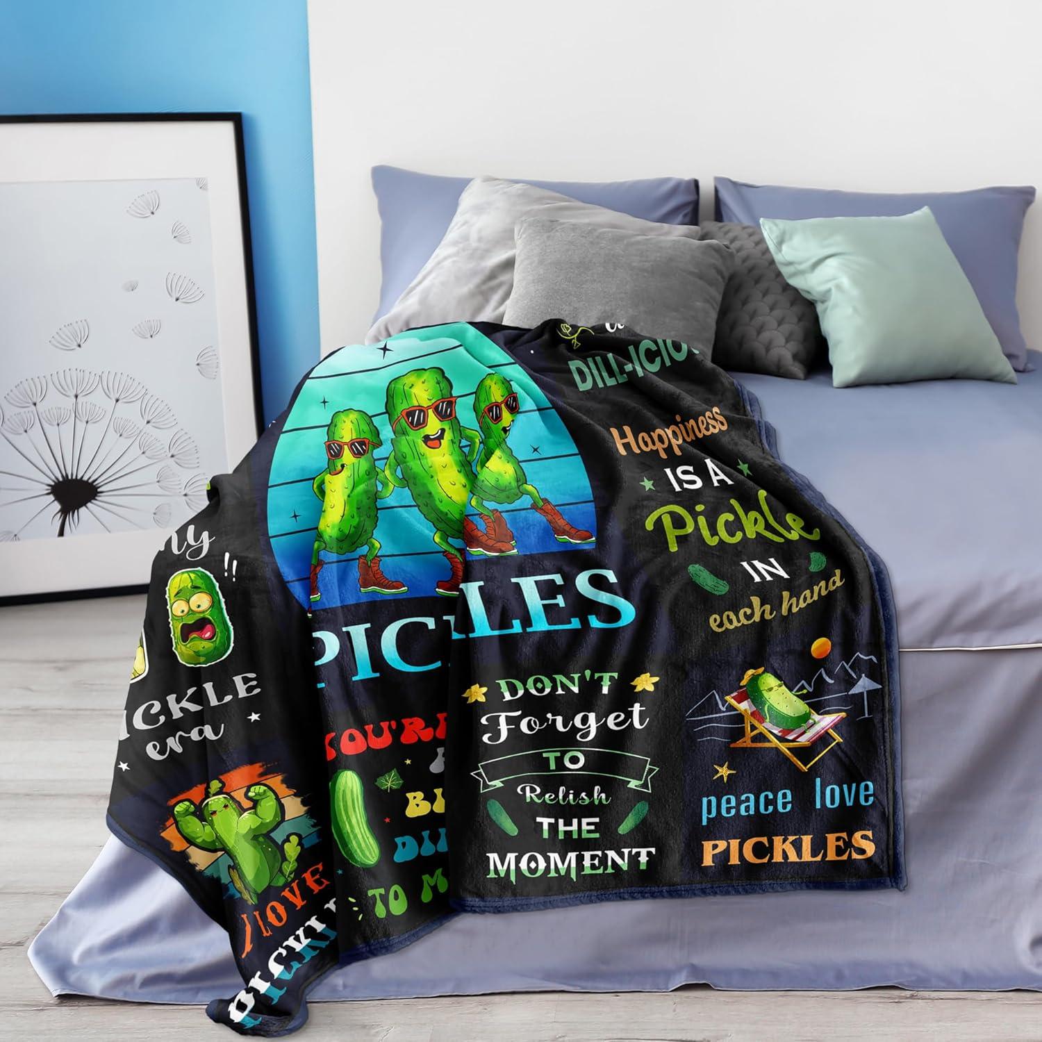 Manta de Pepinillo Vuinezo 152x127 cm Suave y Divertida