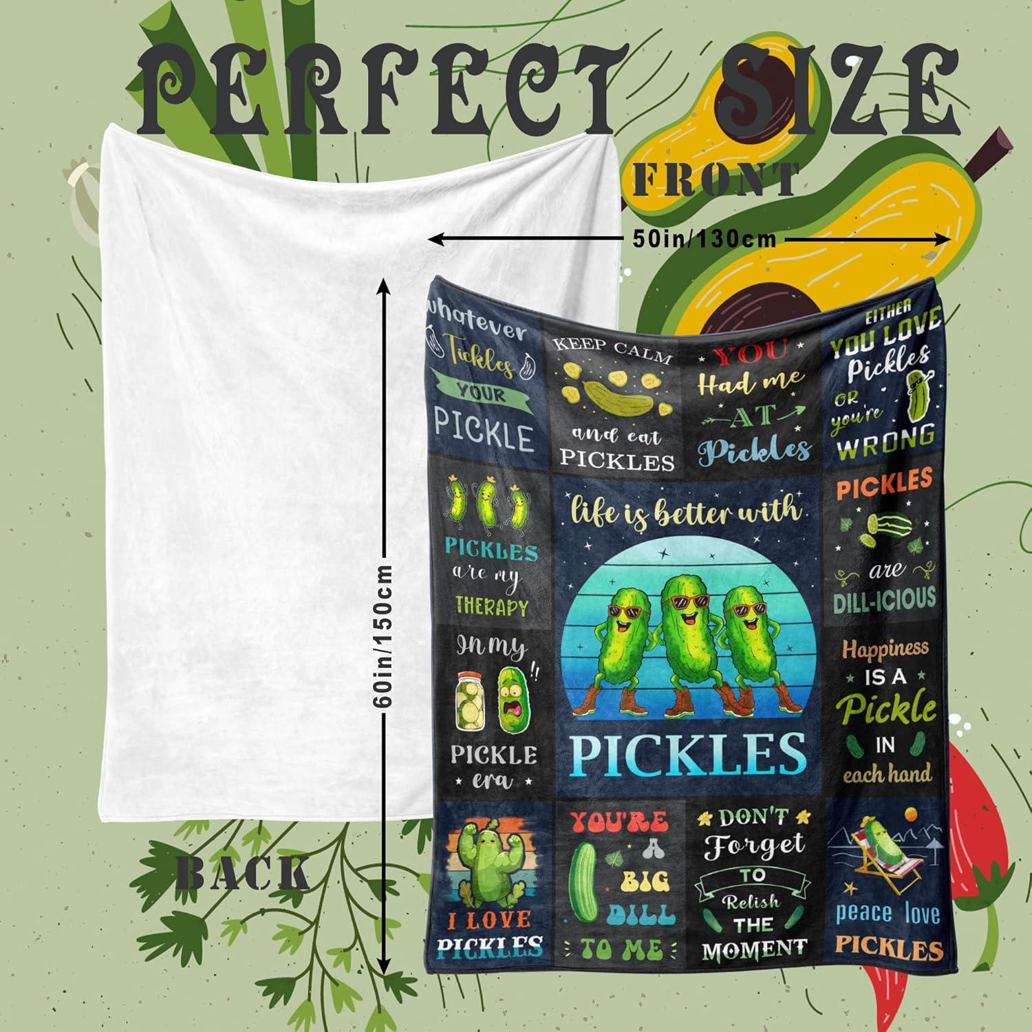 Manta de Pepinillo Vuinezo 152x127 cm Suave y Divertida