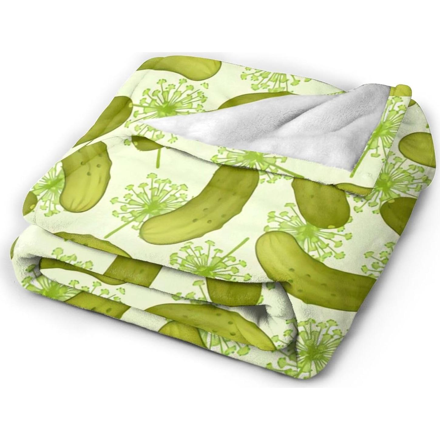 Manta de Franela LUVOADALA 127x102 cm Pepinillo en Vinagre