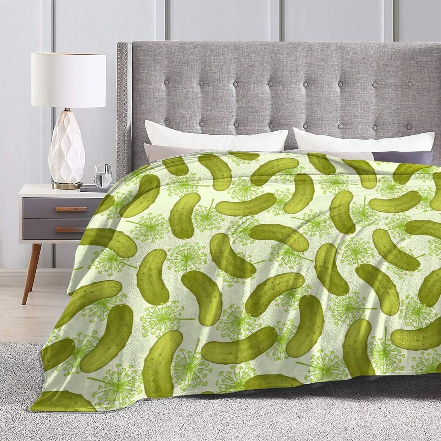 Manta de Franela LUVOADALA 127x102 cm Pepinillo en Vinagre